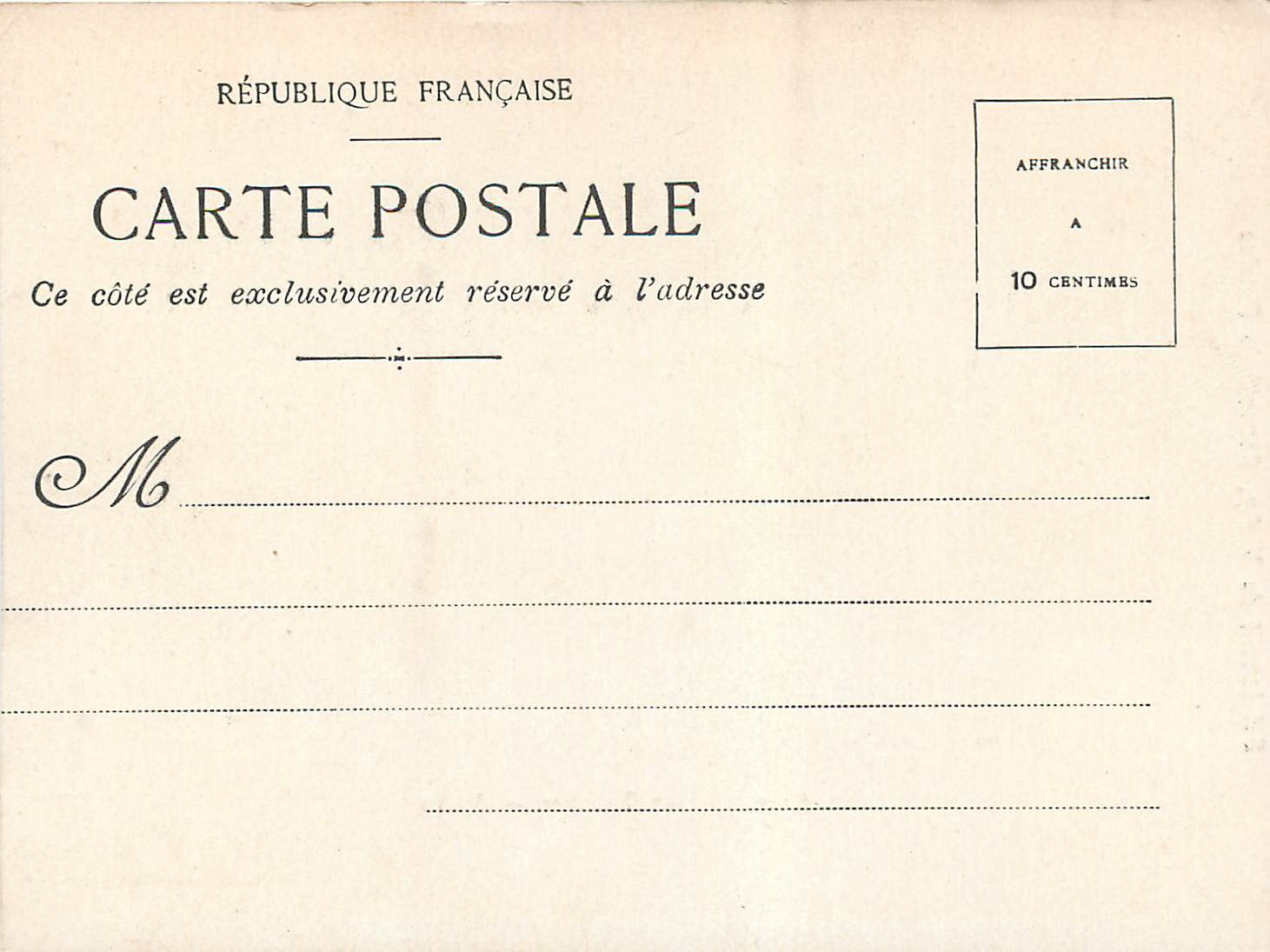 CPA Etablissement Thermal Vichy — Rückseite