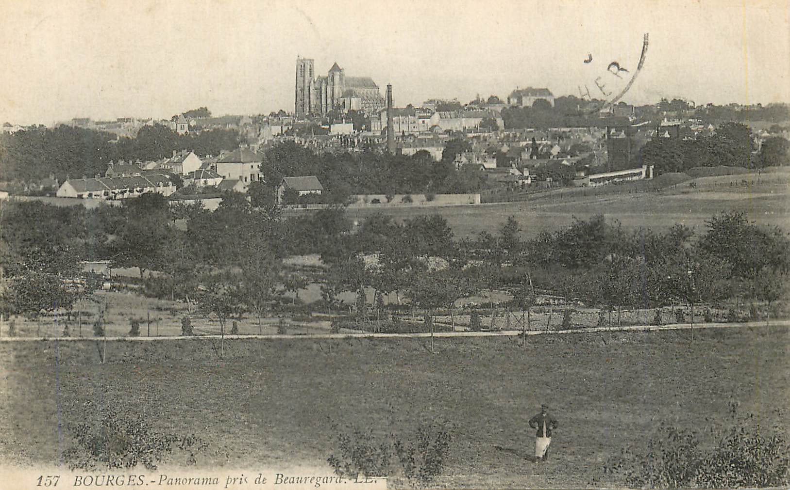 CPA Bourges Panorama Pris de Beauregard