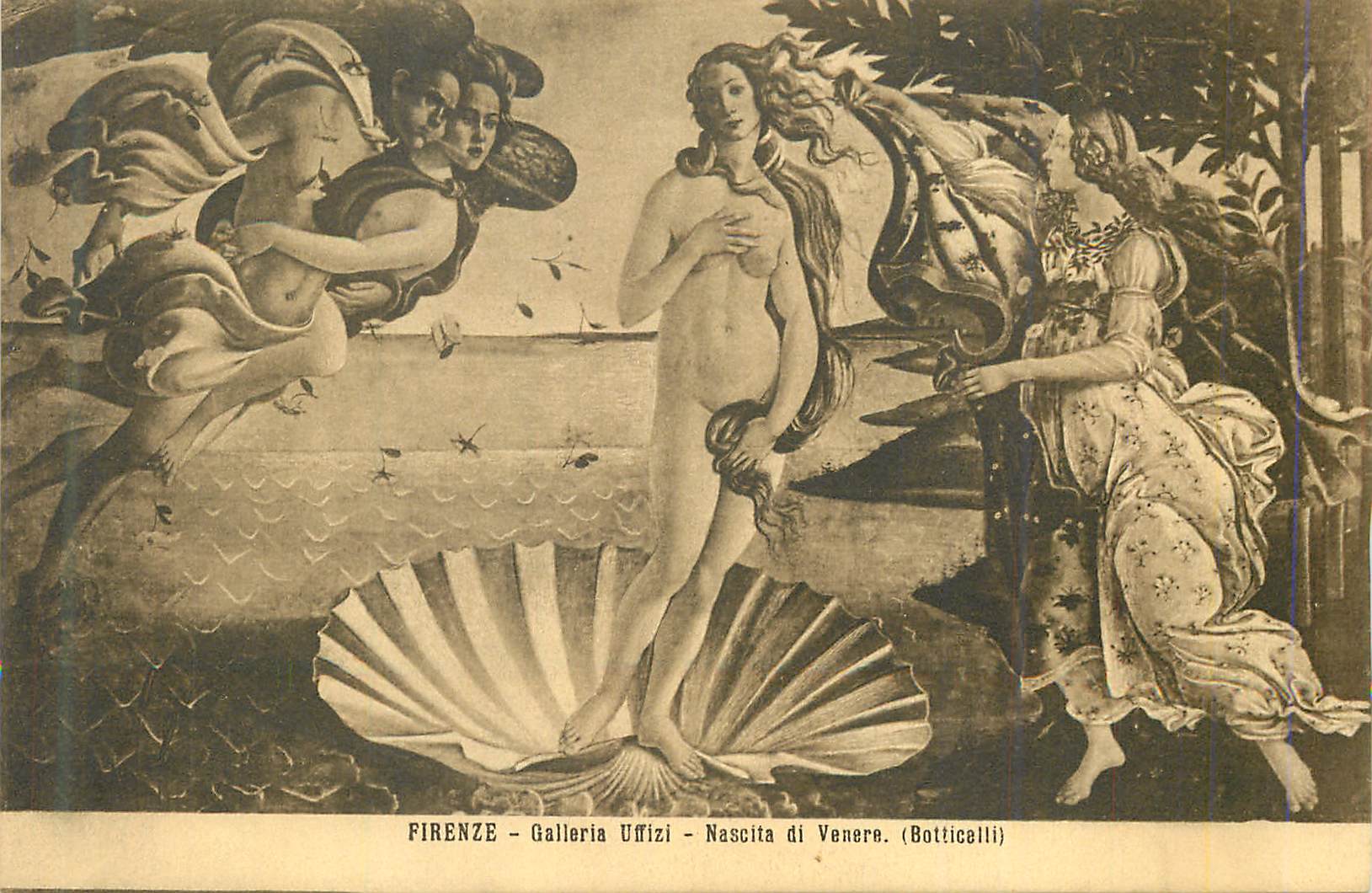 CPA Firenze Galleria Uffizi Nescita di Venera (Botticelli)