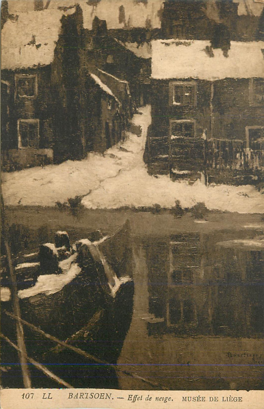 CPA Bartsoen Effet de Neige Musee de Liege