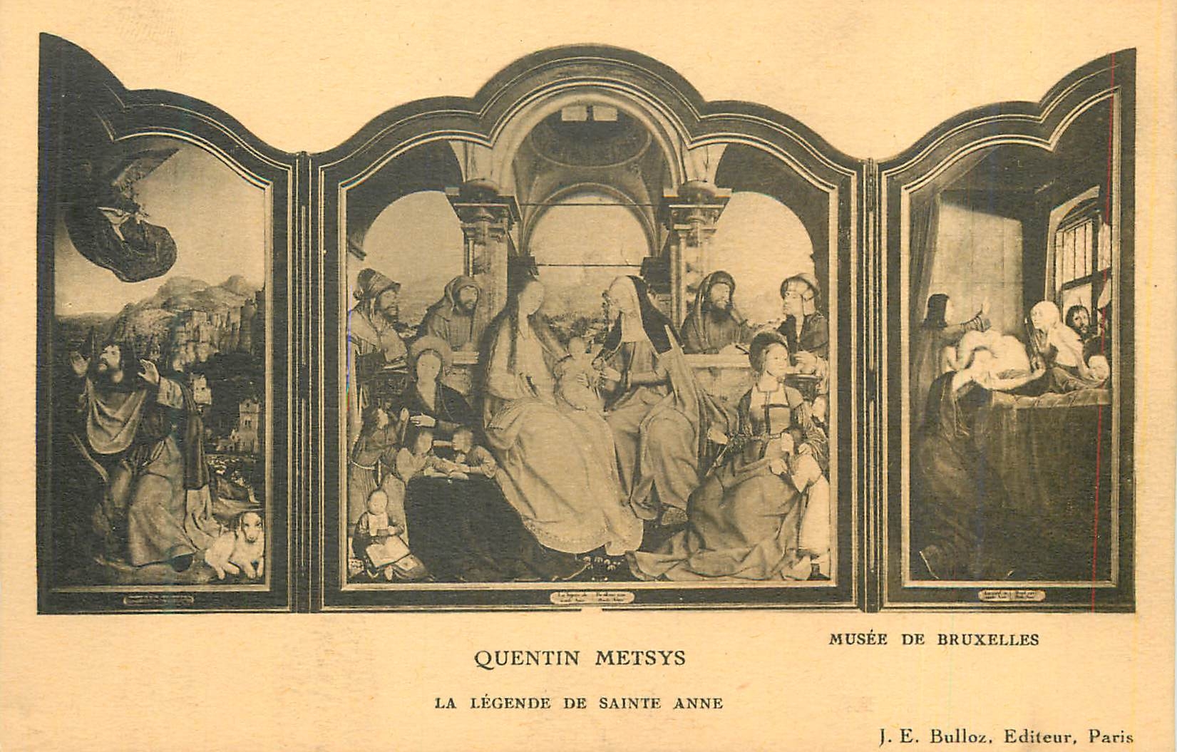 CPA Quentin Metsys La Legende de Sainte Anne Musee Bruxelles