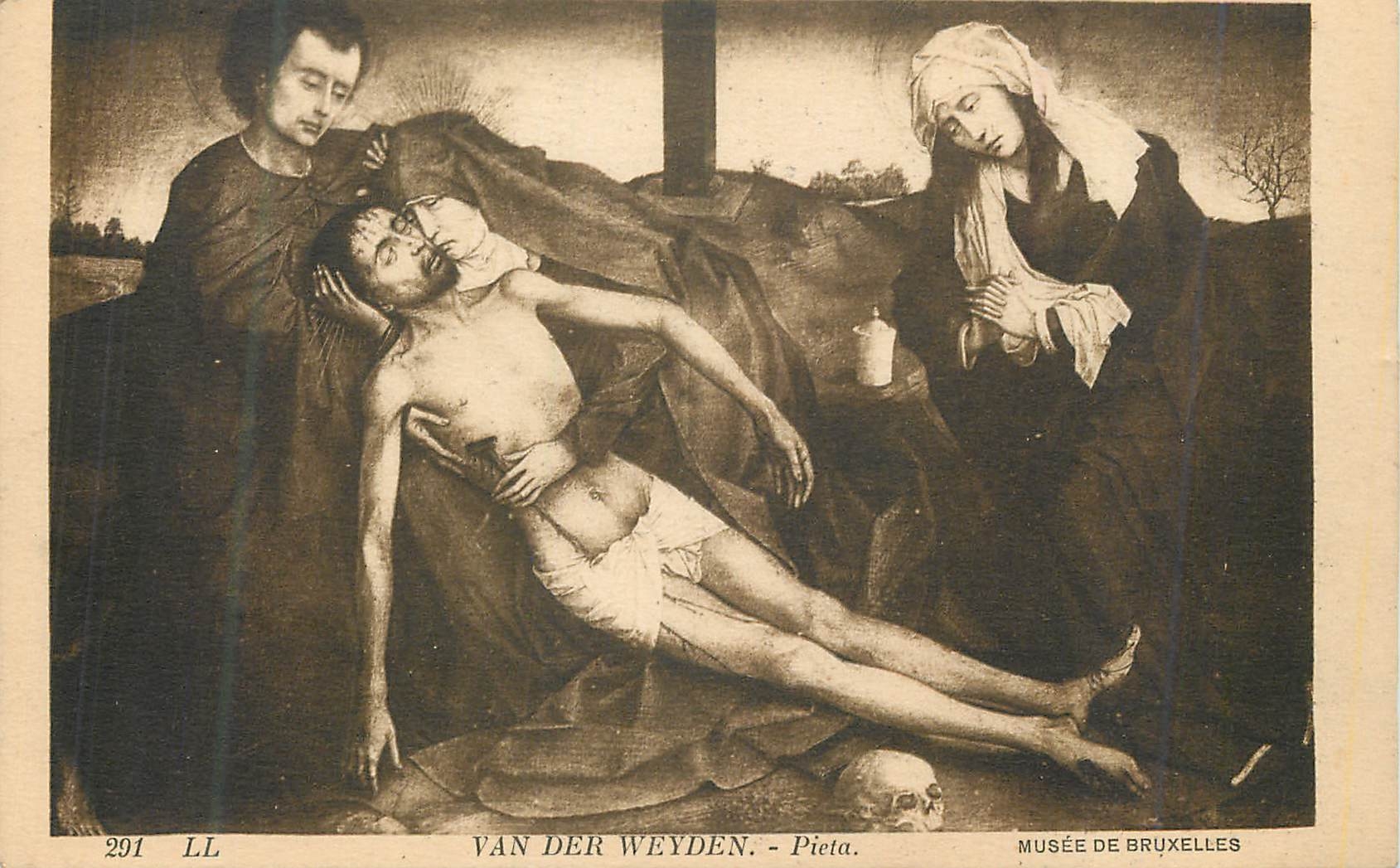 CPA Van Der Weyden Pieta Musee de Bruxelles