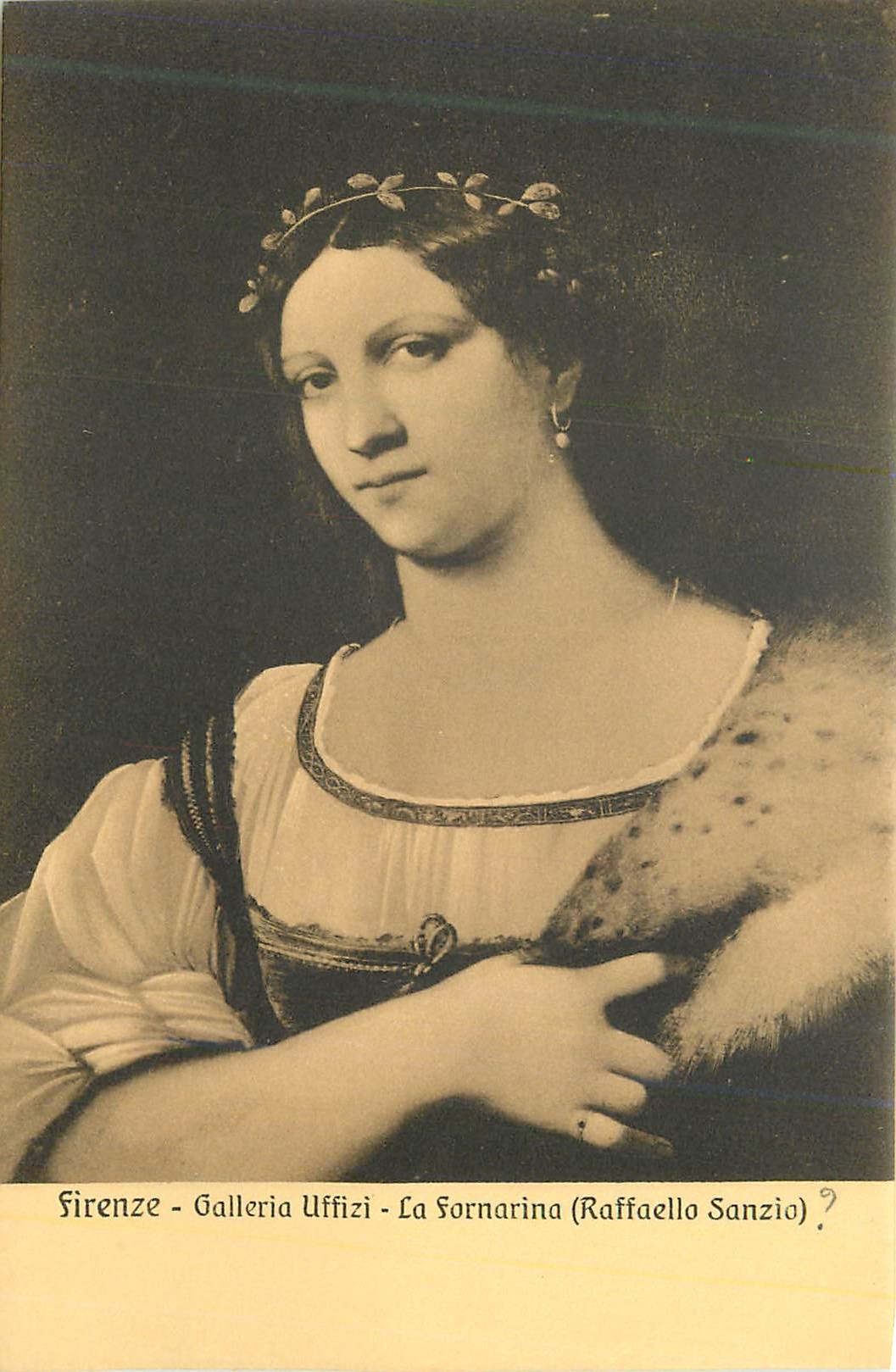 CPA Firenze Galleria Uffizi La Fornarina (Raffaello Sanzio)