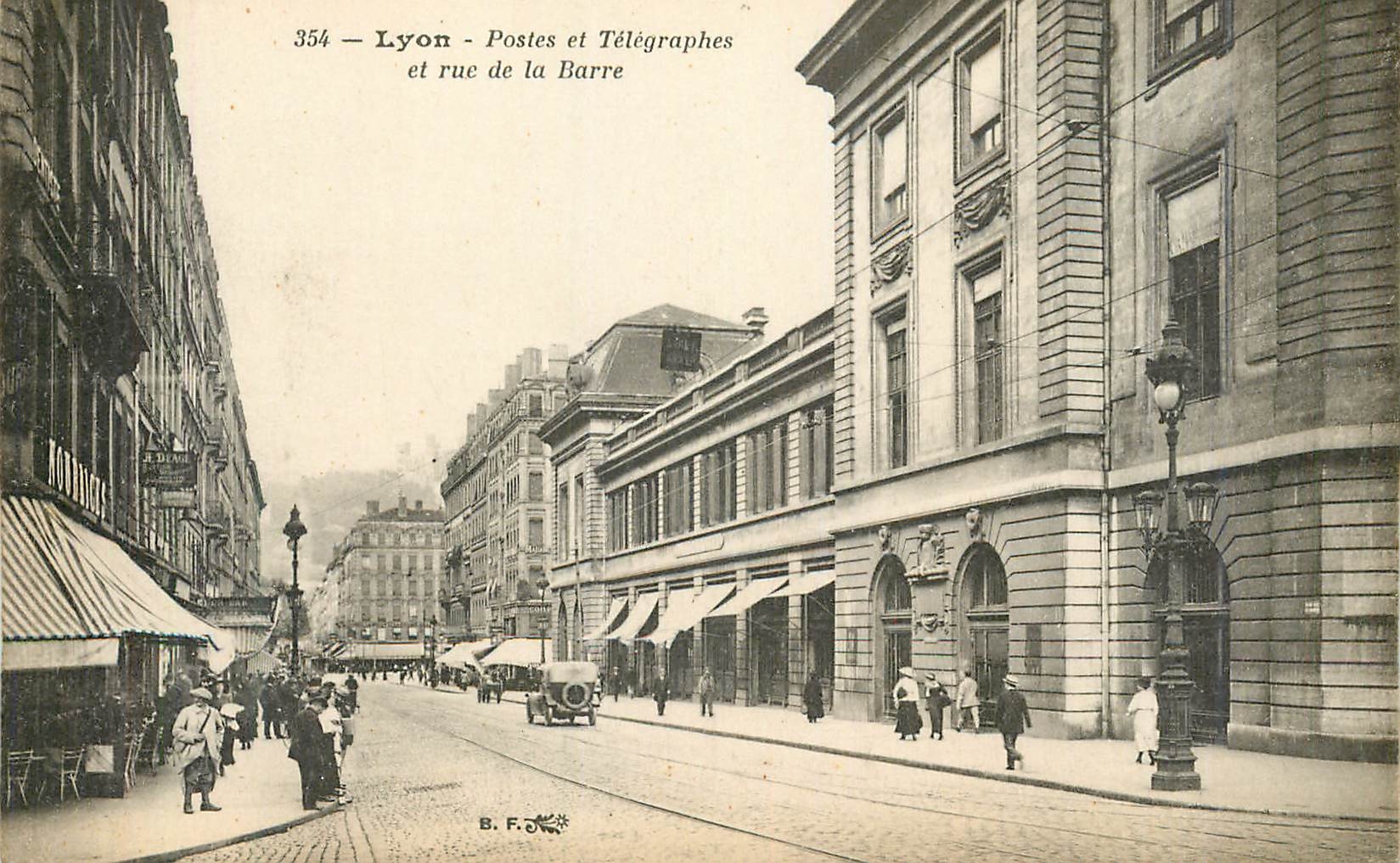 CPA Lyon Postes et Telegraphes et Rue de la Barre