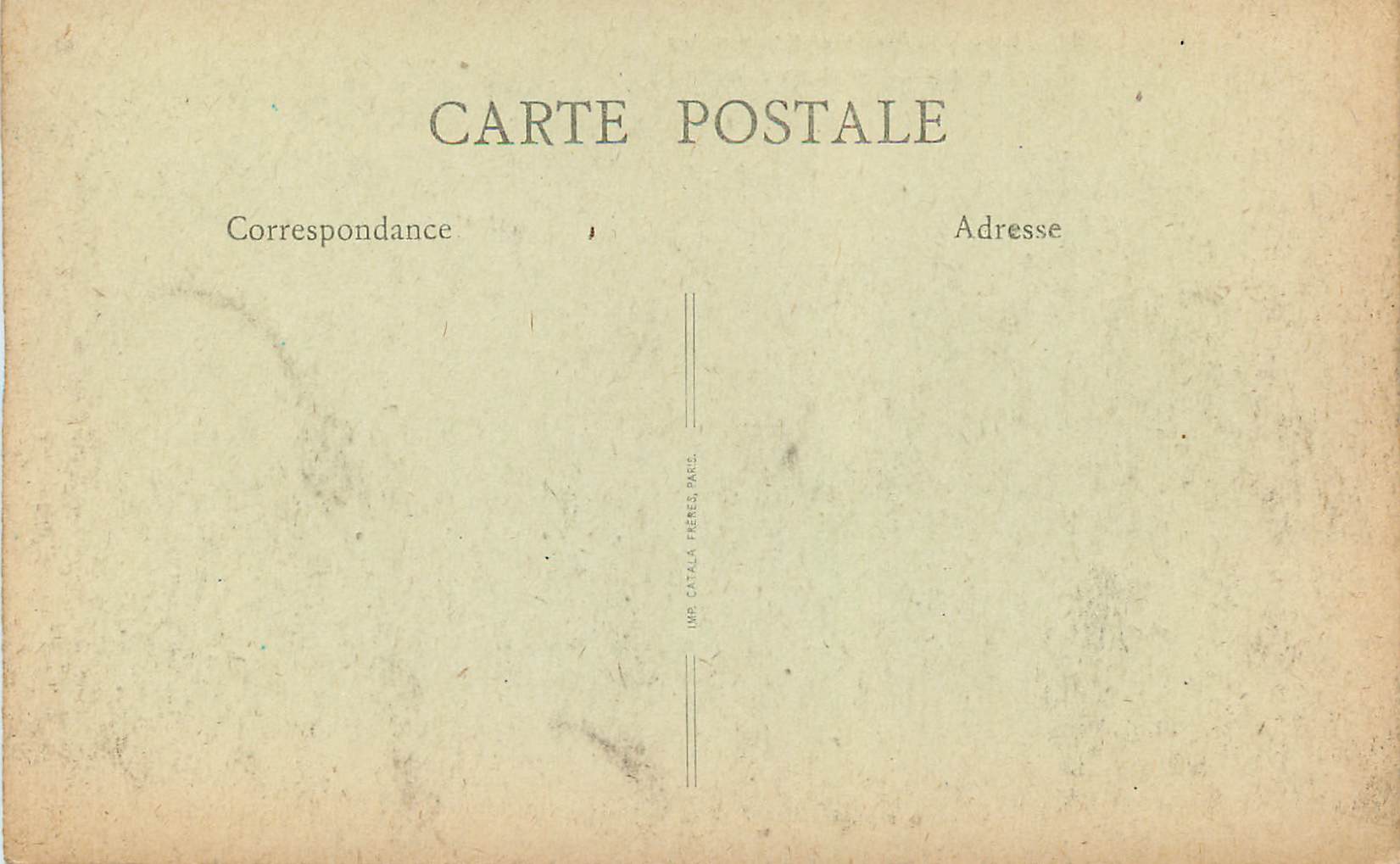 CPA Lyon Postes et Telegraphes et Rue de la Barre — Verso