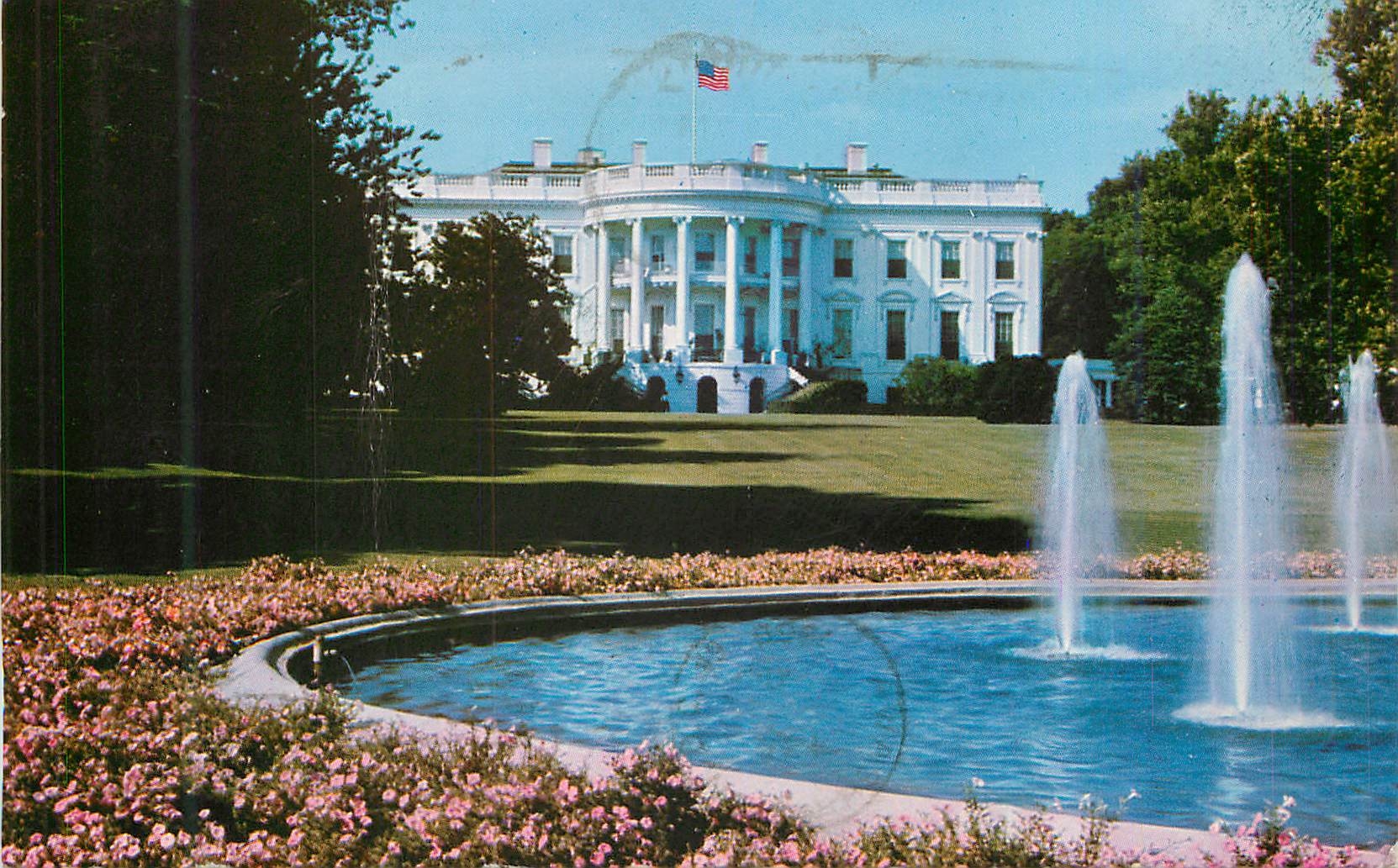 CPM The White House South Portico of the Home of President of the United States