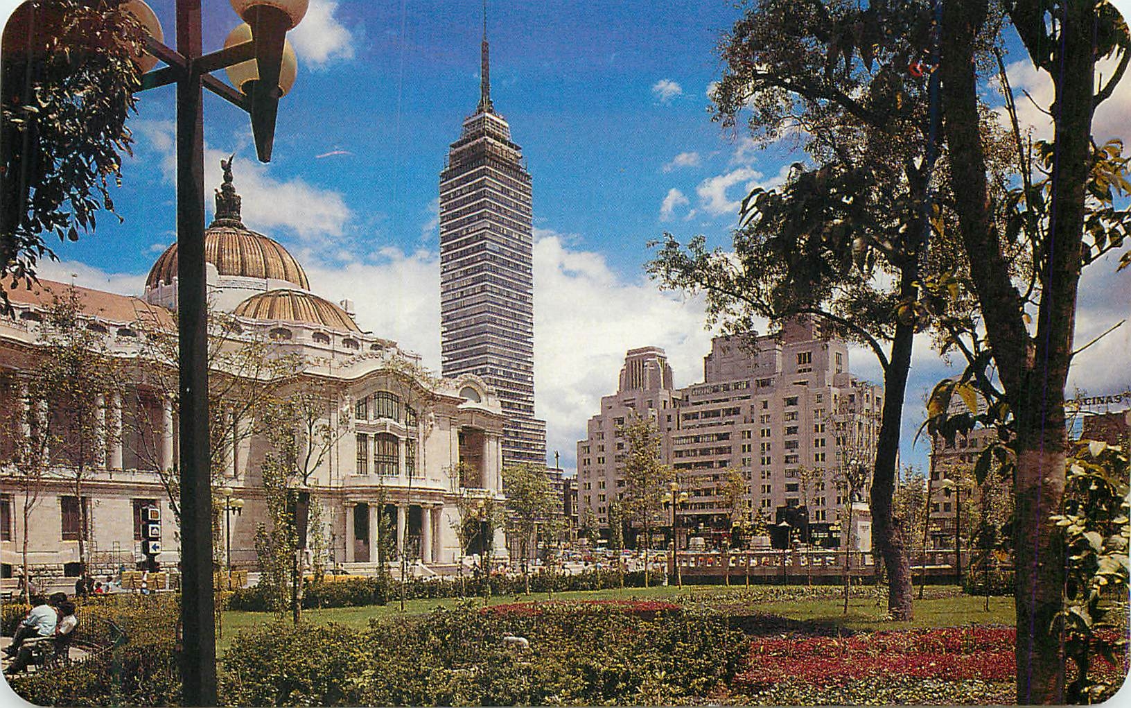 CPM Place of Fine Arts and Latin American Tower Mexico D F