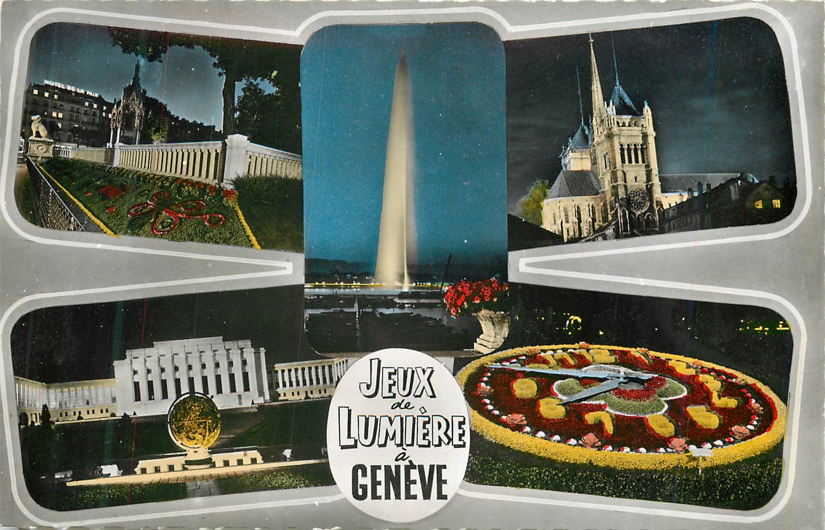 CPM Jeux de Lumiere a Geneve
