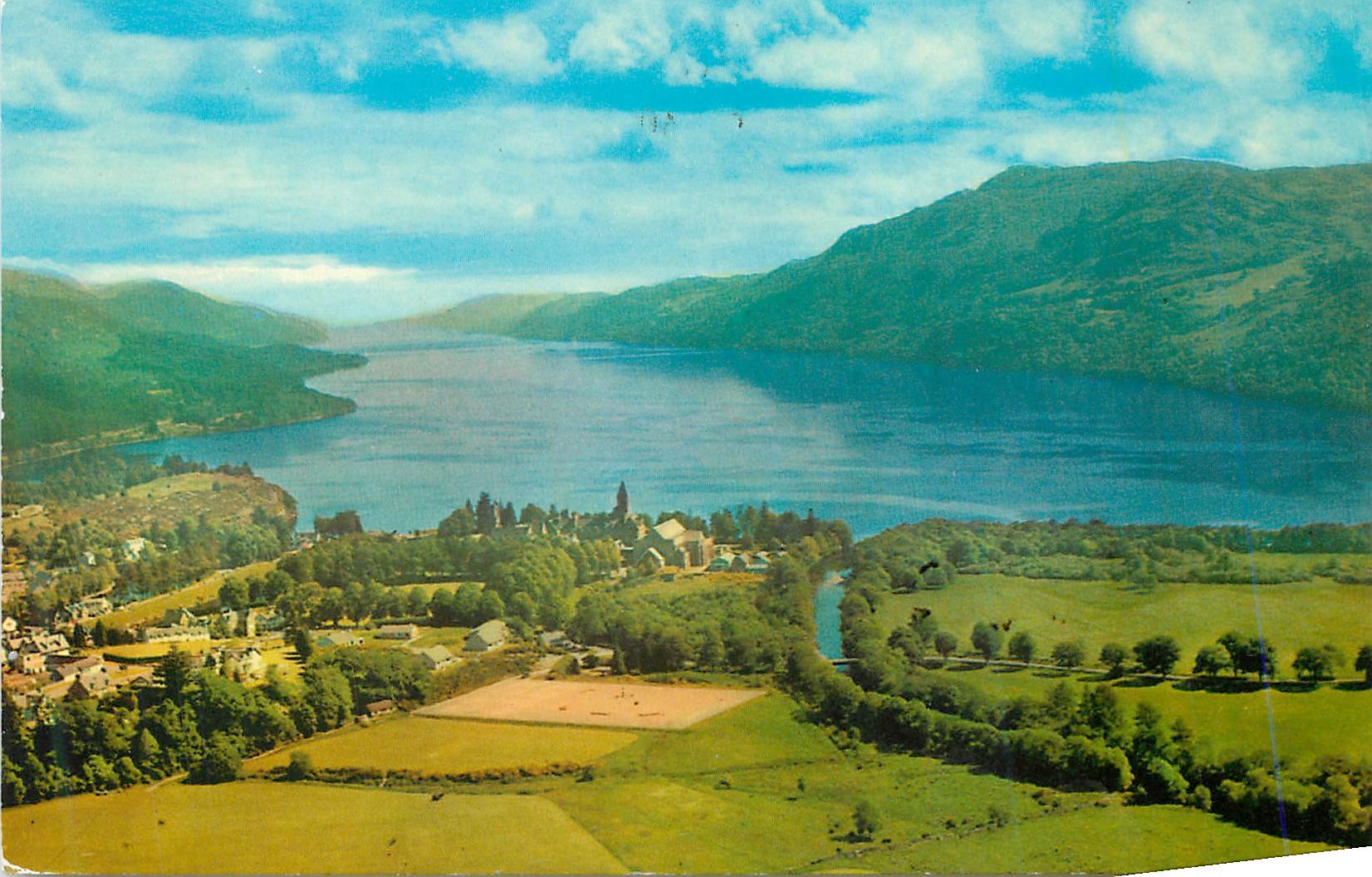CPM Aerial View of Loch Ness Fort Augustus Abbey and Village