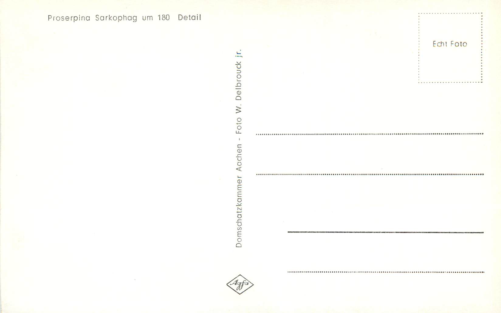 CPM Proserpina Sarkophag um 180 Detail — Rückseite