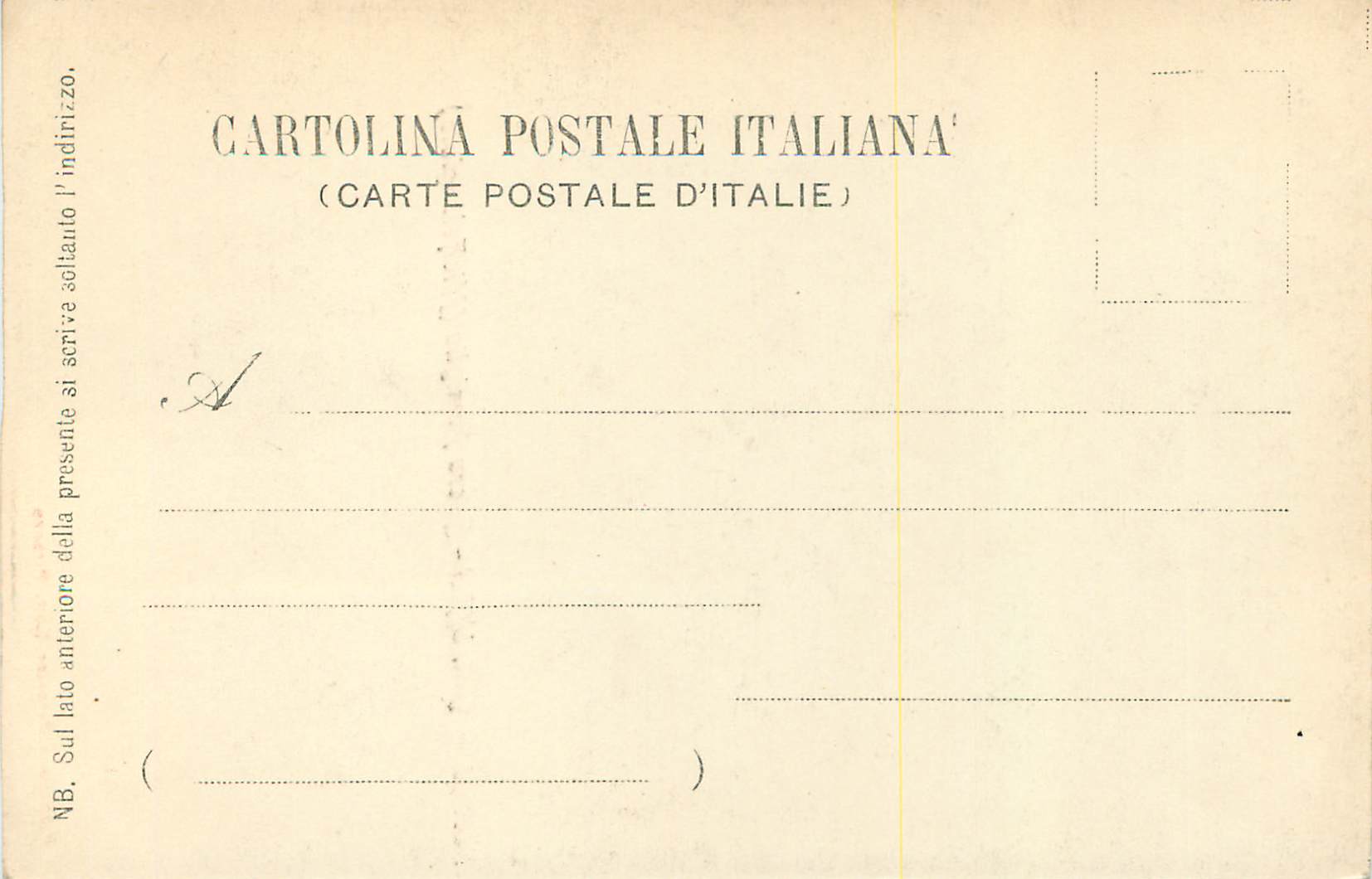 CPA Firenze Gall Uffizi Sacra Famiglia (Michelangiolo) — Rückseite