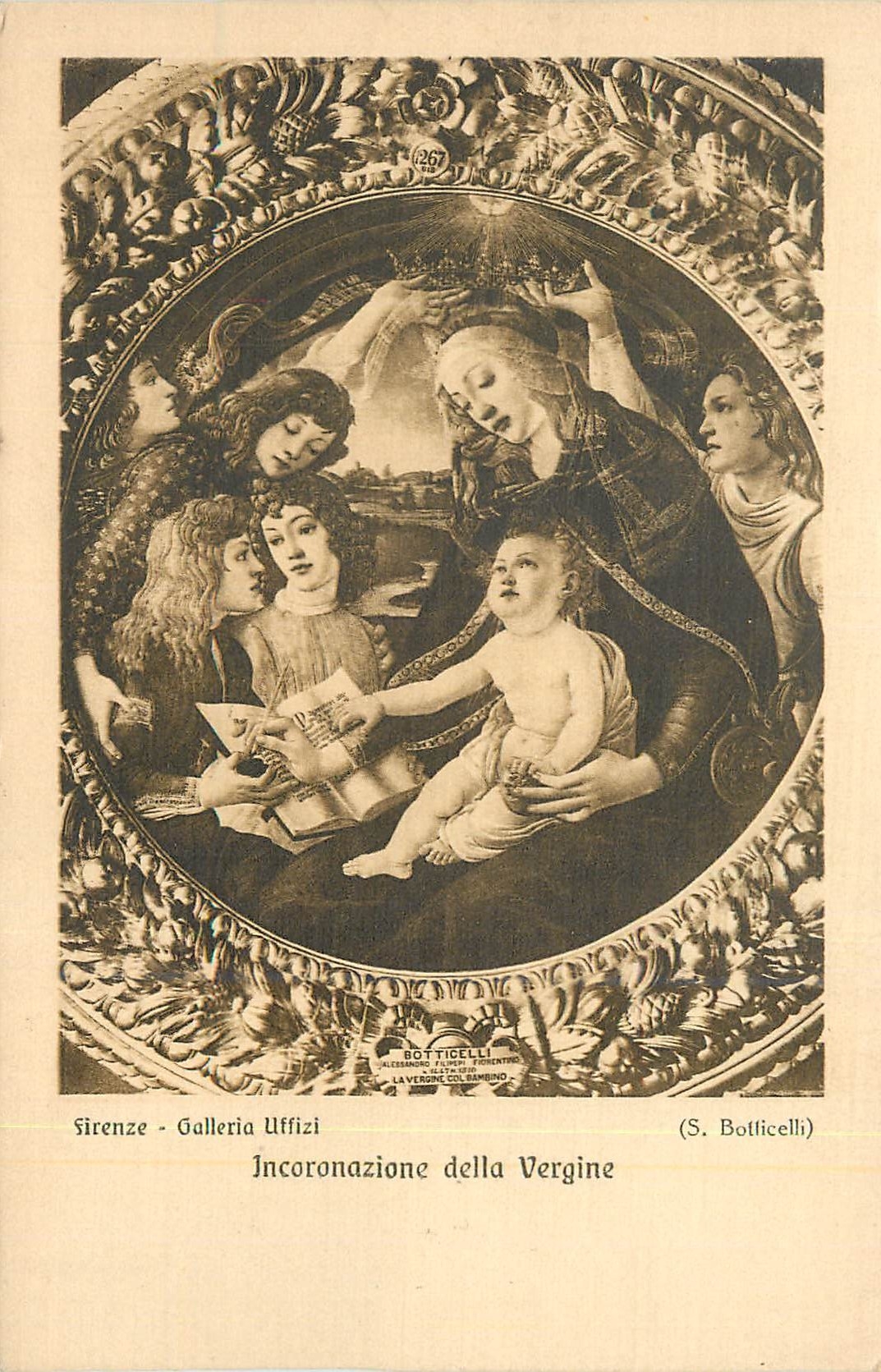 CPA Firenze Galleria Uffizi Incoronazione della Vergine