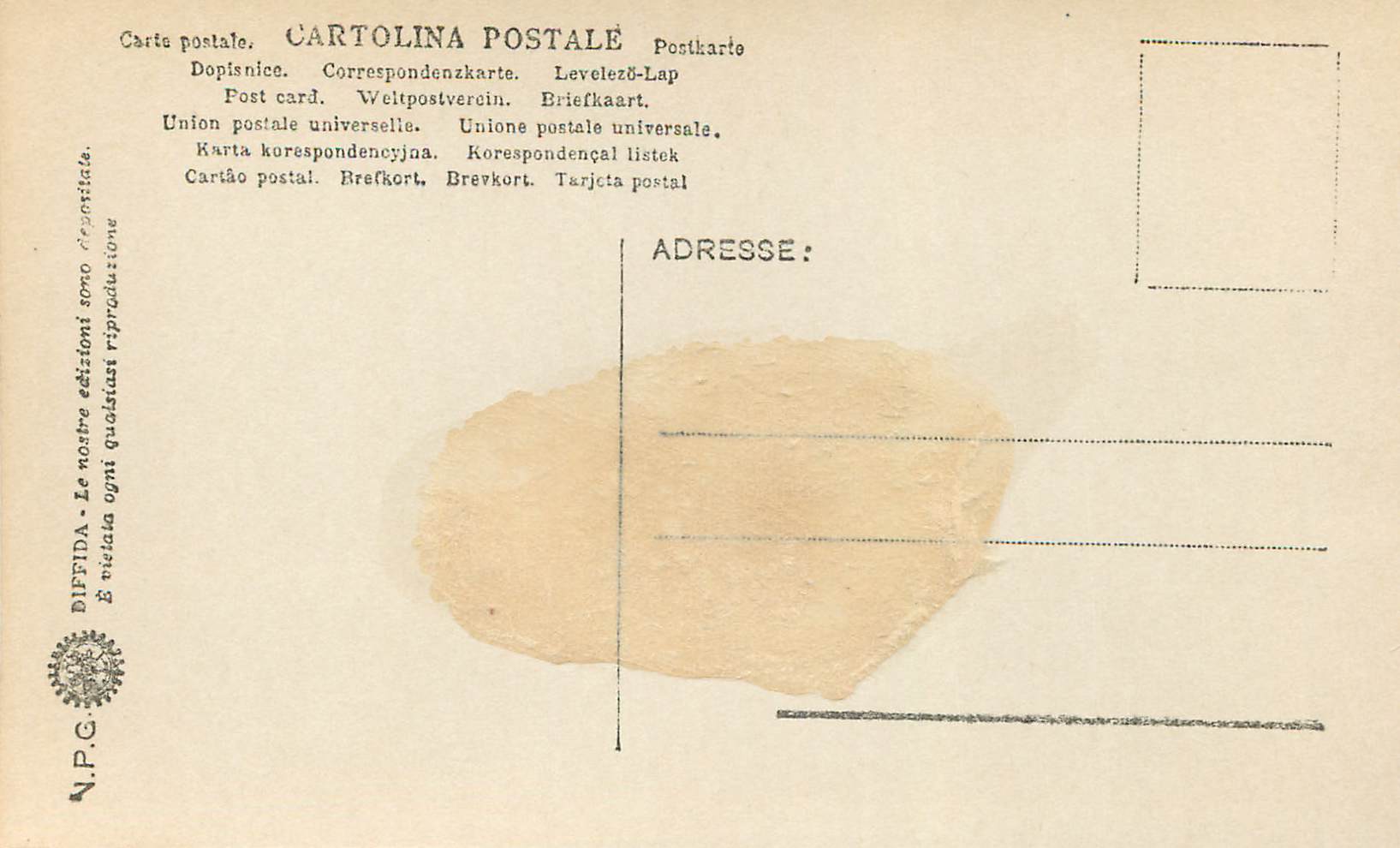 CPA Firenze Cappella Riccardi Paradiso (Dettaglio) — Rückseite