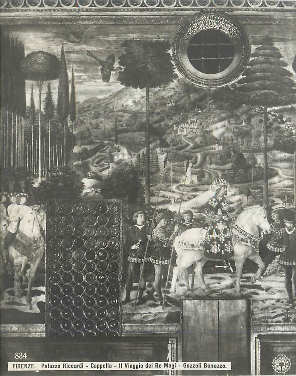 CPA Firenze Palazzo Riccardi Cappella II Vioggio dei Re Magi Gozzoli Benozza