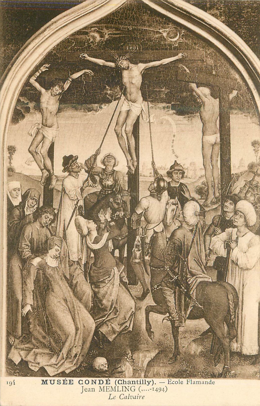 CPA Musee Conde (Chantilly Ecole Flamande Jean Memling Le Calvaire