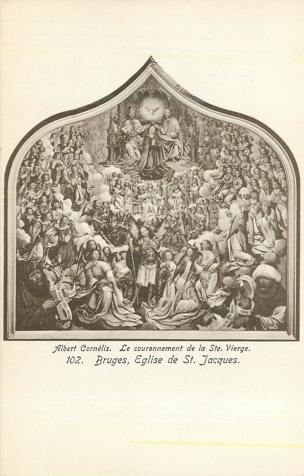 CPA Albert Cornelis Le Couronnement de la Ste Vierge 102 Bruges Eglise de St Jacques