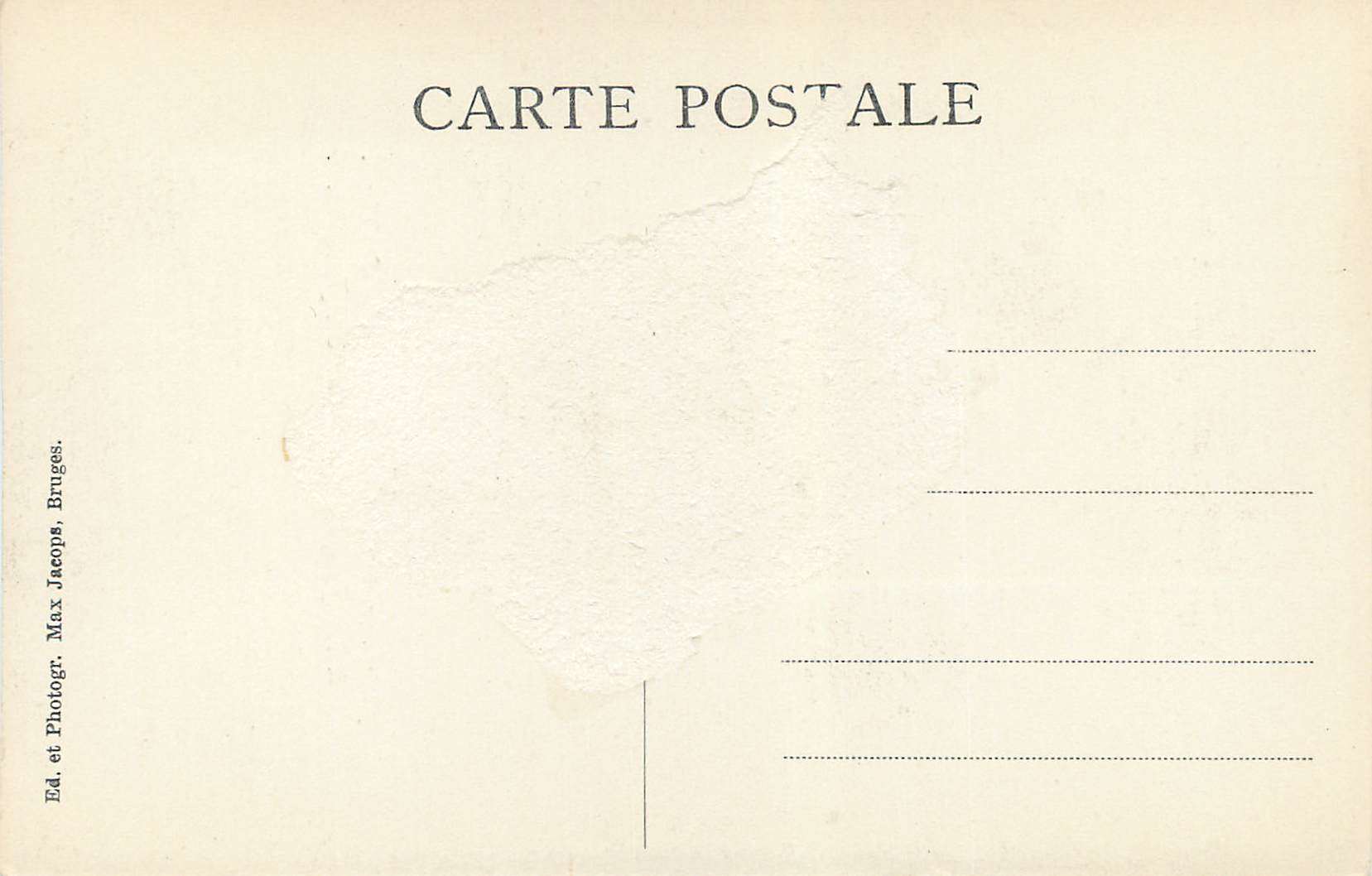 CPA Albert Cornelis Le Couronnement de la Ste Vierge 102 Bruges Eglise de St Jacques — Rückseite