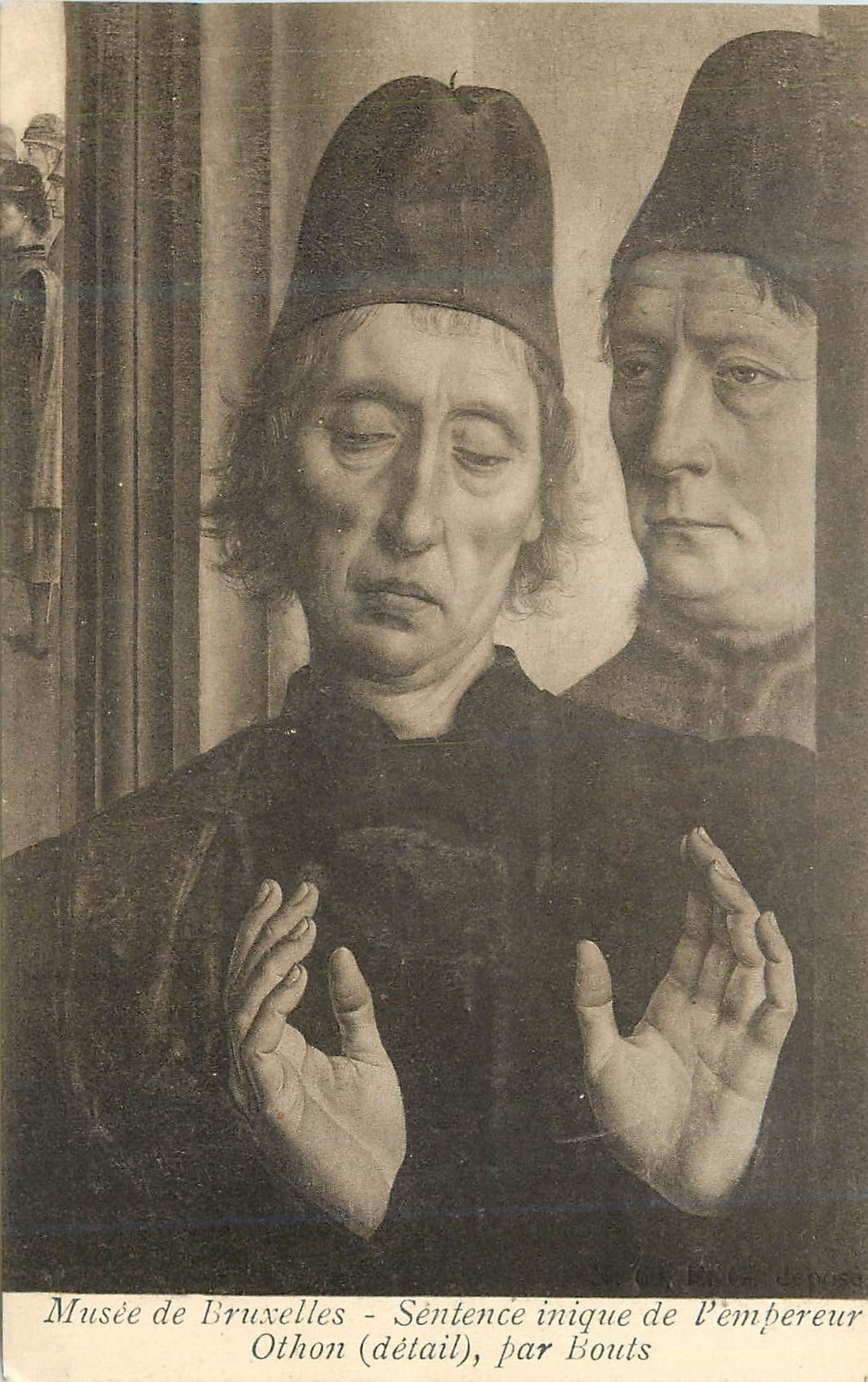Musée de Bruxelles — Détail de la 'Sentènce inique de l'empereur Othon' par Bouts