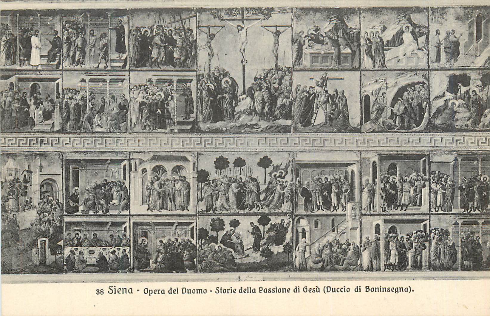 CPA Siena Opera del Duomo Storie della Passione di Gesu Duccio Buoninsegna