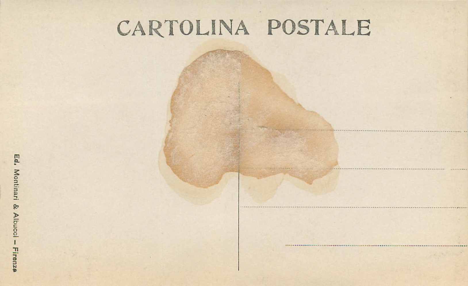 CPA Firenze Chiena di S M Novella Madonna e Figlio Cimabue — Rückseite