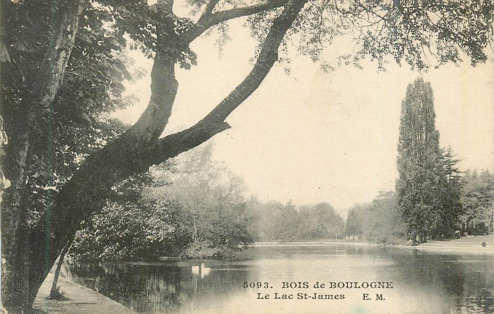 CPA Bois de Boulogne Le Lac St James EM