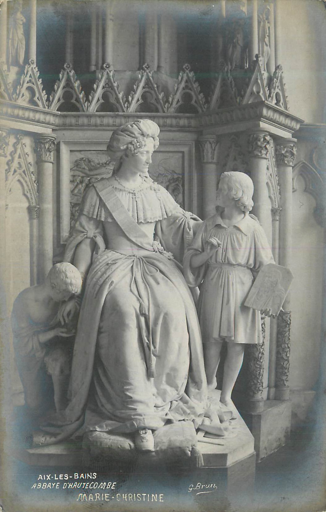 CPA Aix les Bains Abbaye d'Hautecombe Marie Christine
