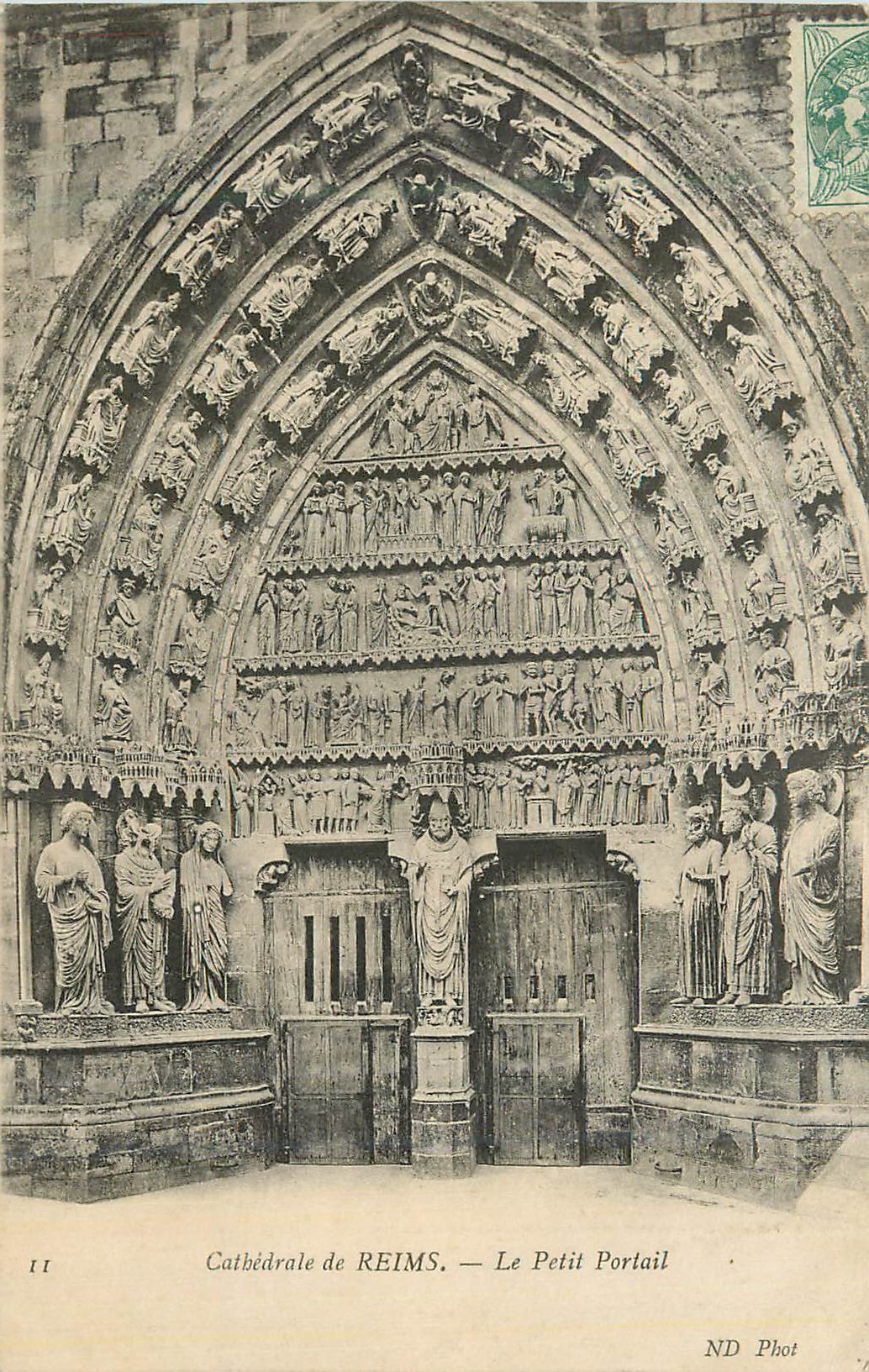 Kathedrale von REIMS — Le Petit Portail — ND Phot