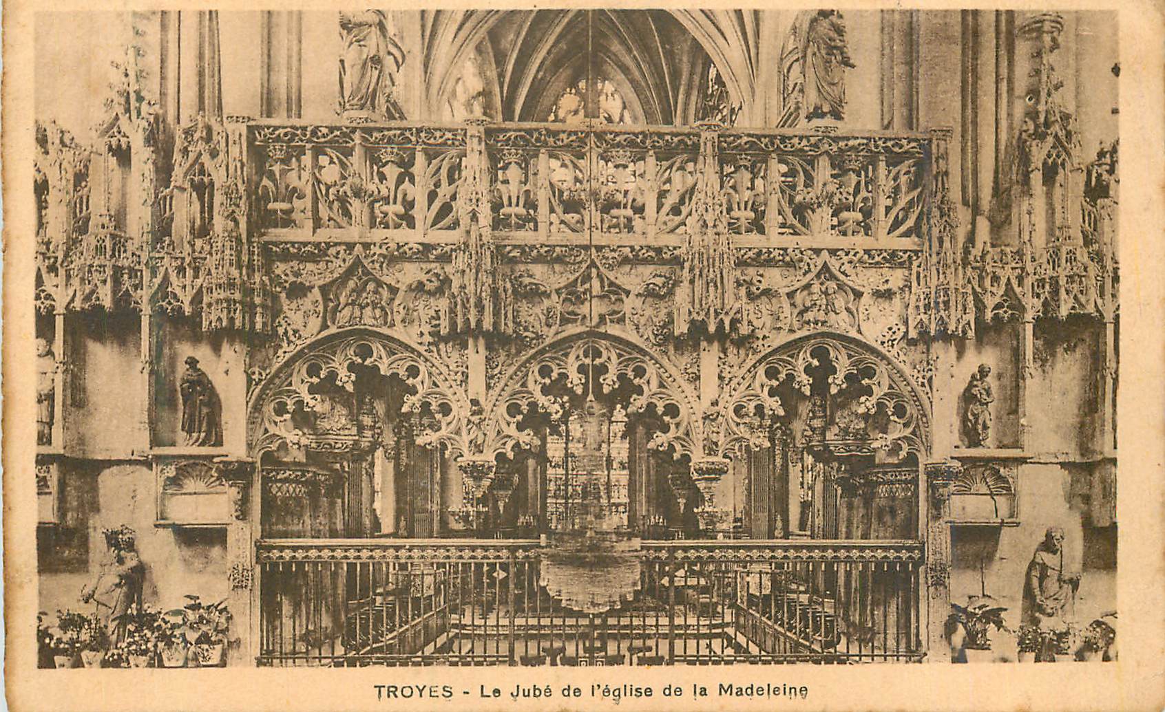 Troyes - Le Jubé de l'église de la Madeleine