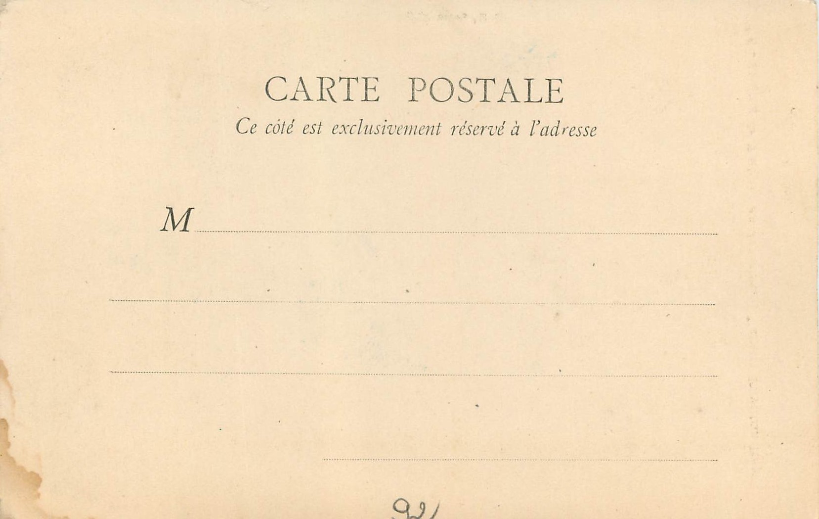 CPA Le Bois Boulogne en Automne Vers le Pavillon Royal — Rückseite