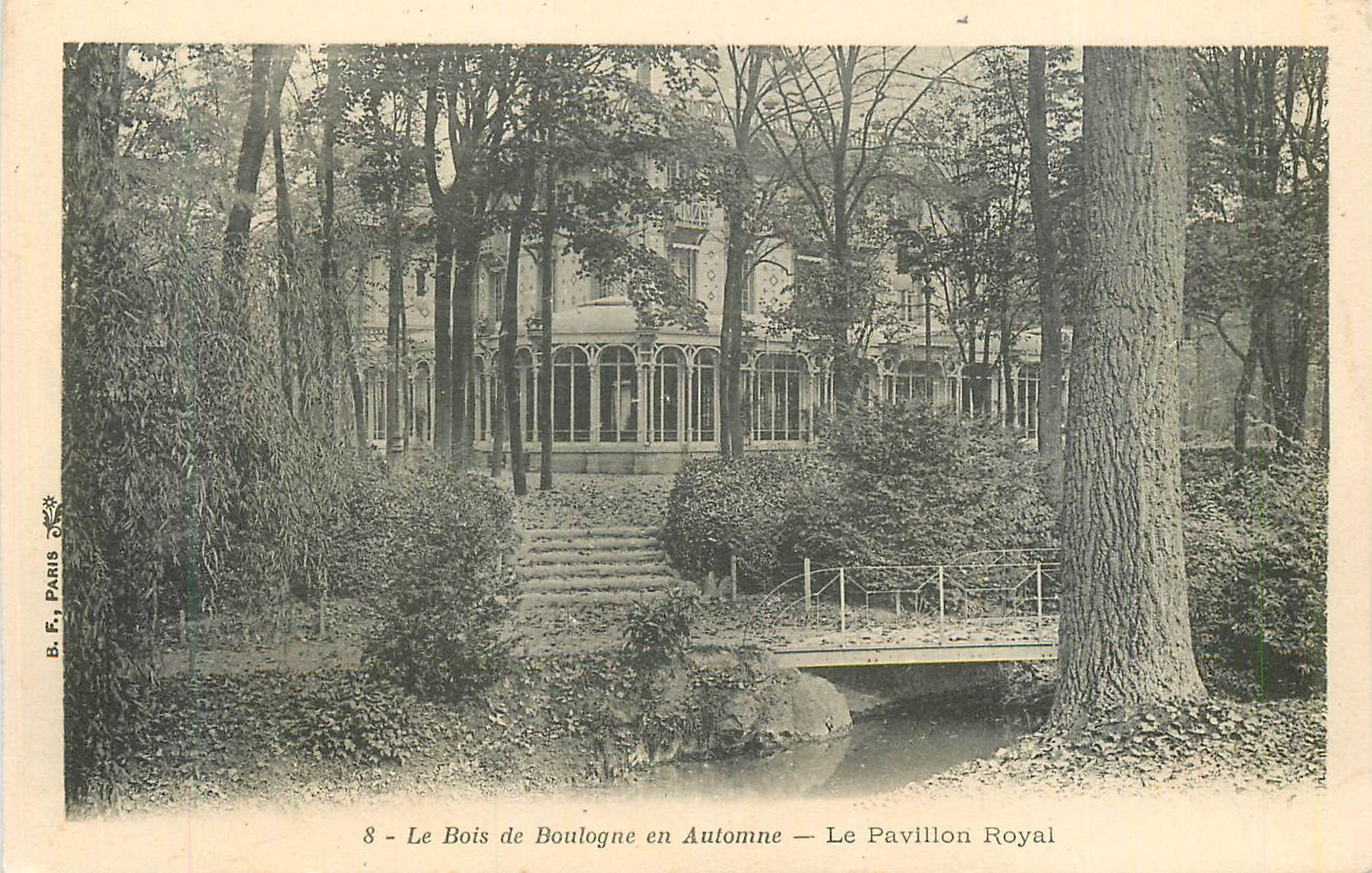 CPA Bois de Boulogne en Automne Le Pavillon Royal
