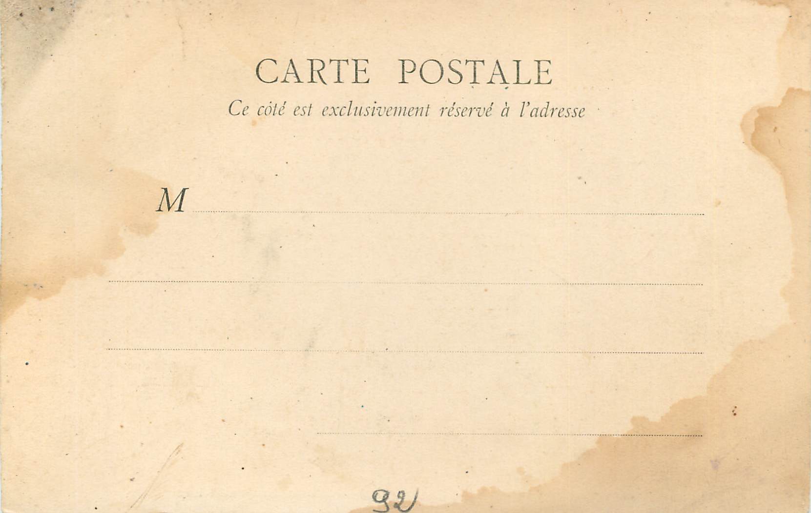 CPA Bois de Boulogne en Automne Autour du Grand Lac — Rückseite