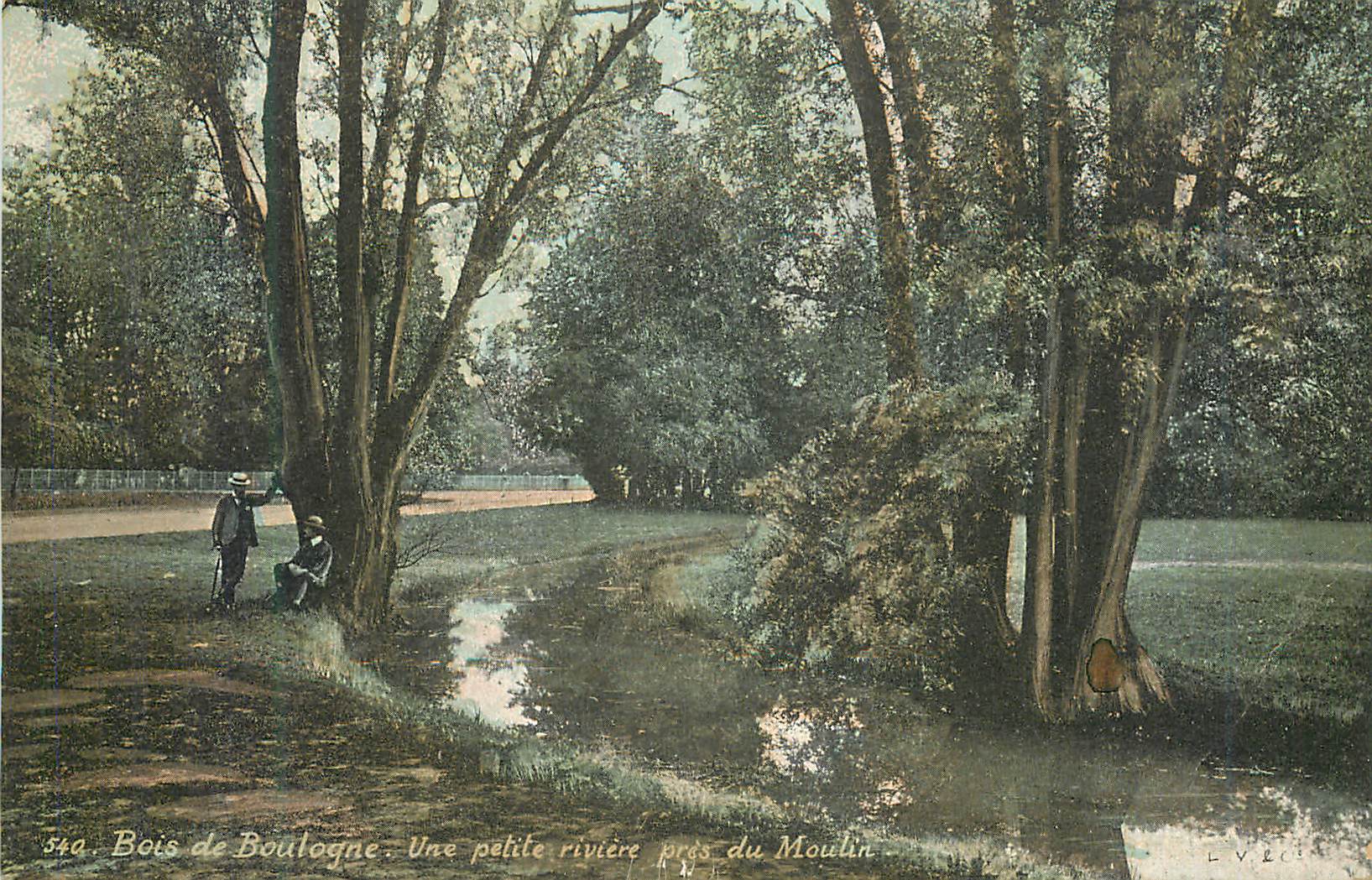 CPA Bois de Boulogne Une Petit Riviere pres du Moulin