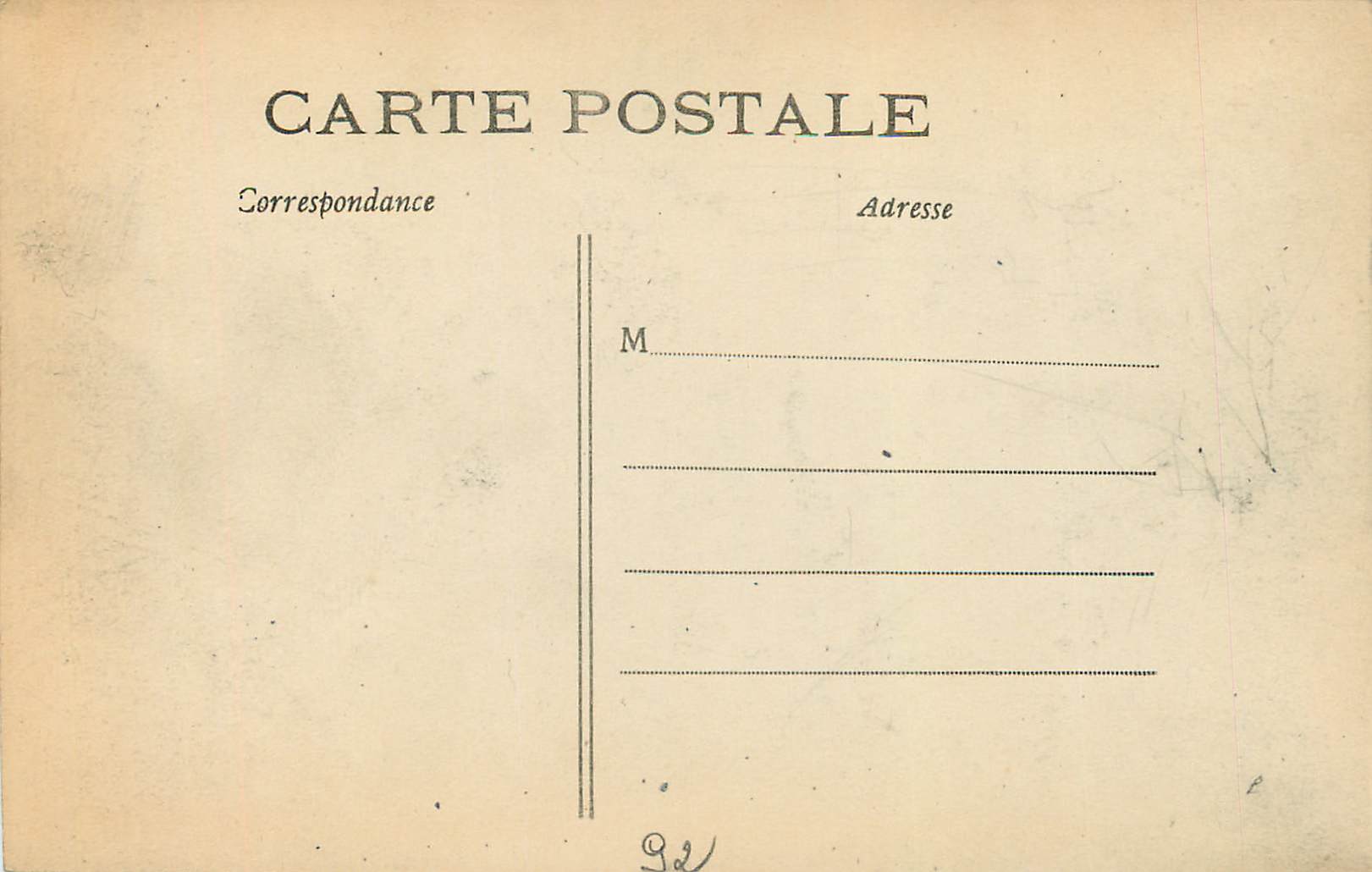 CPA Paris Bois de Boulogne Le Lac St James — Verso