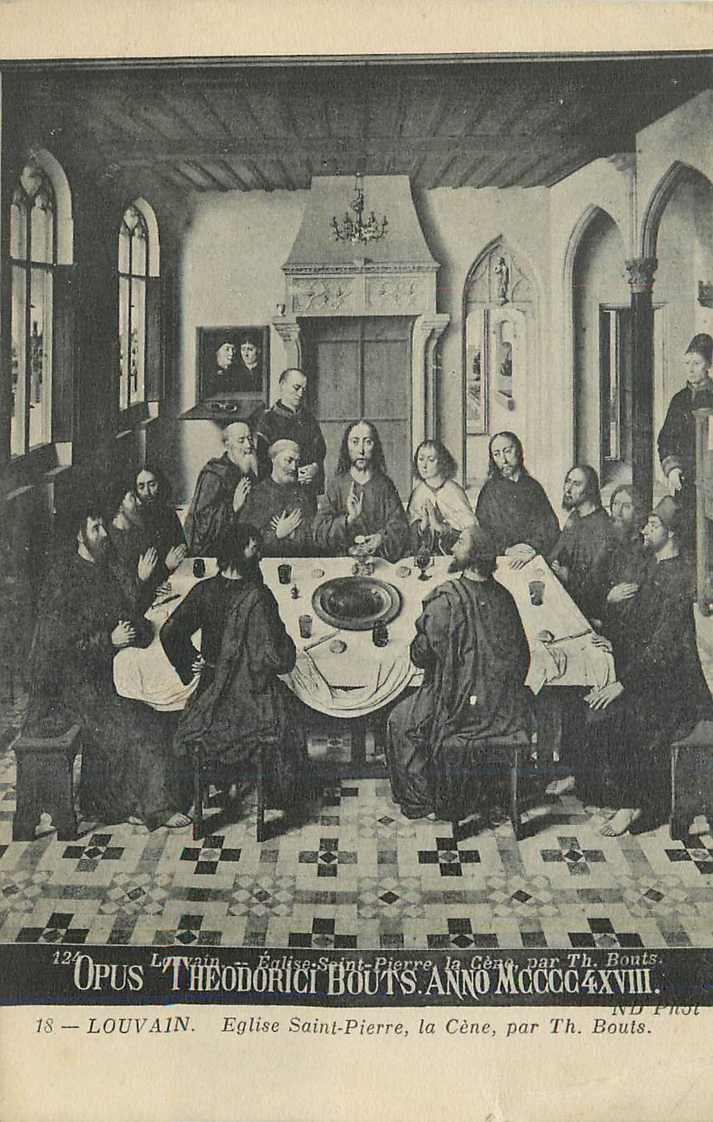 CPA Louvain Eglise Saint Pierre La Cene par Th Bouts