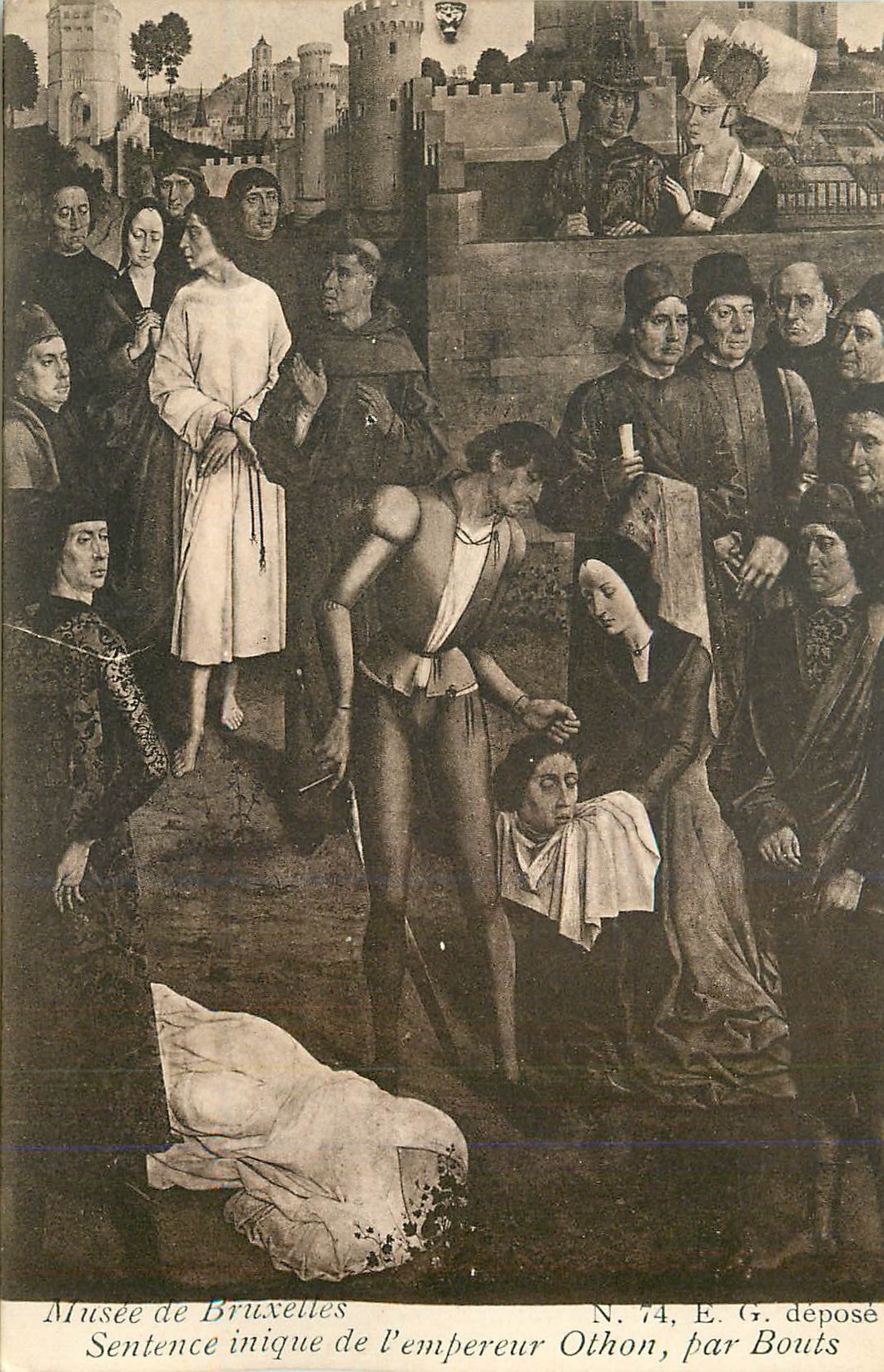 Sentence inique de l'empereur Othon — Musée de Bruxelles — N. 74, E. G. déposé — par Bout
