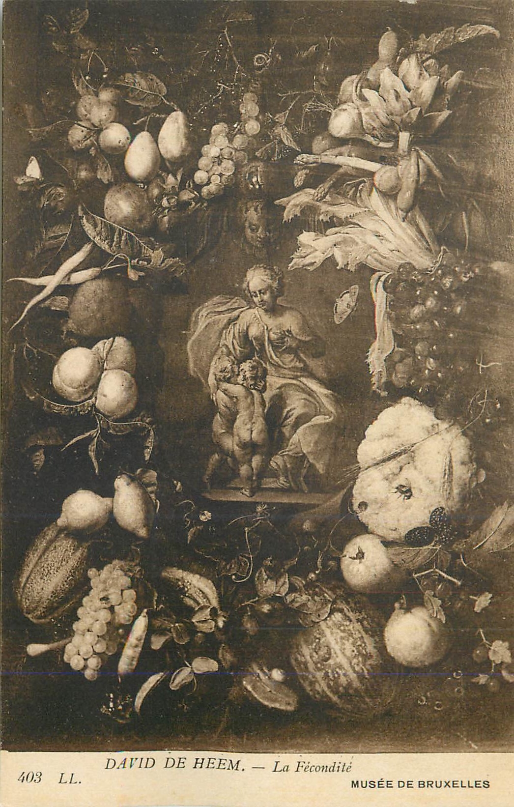 CPA David de Heem La Fecondite Musee Bruxelles