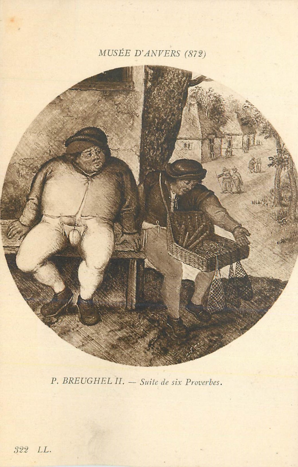 CPA Musee d'Anvers P Breughel II Suite de Six Proverbes