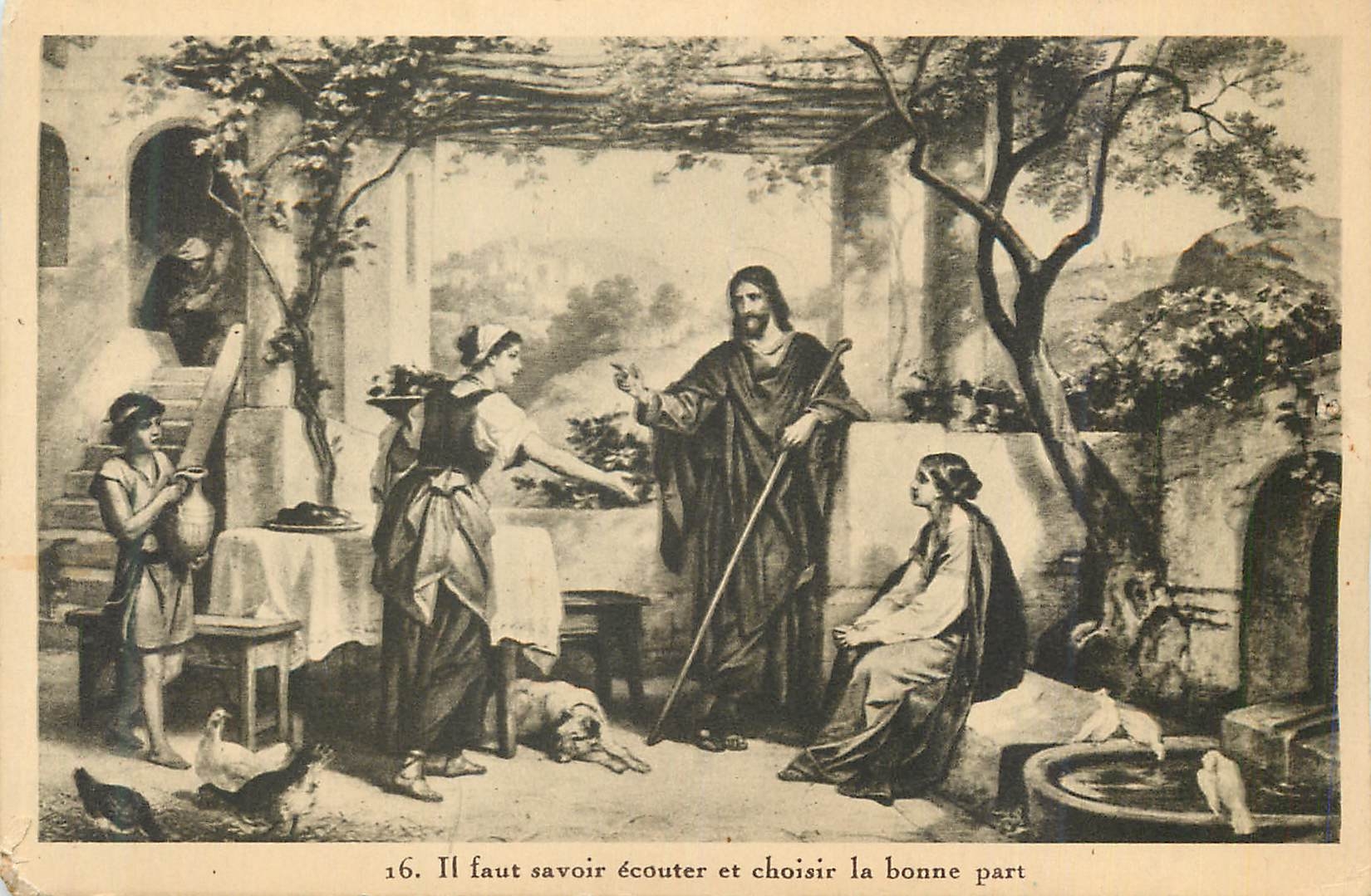 CPA Il Faut Savoir Ecouter et Choisir la Bonne Part Conditions a Remplir pour Etablir le Royaume de la Justice