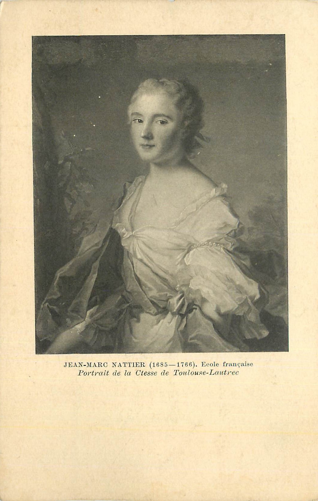 CPA Jean Marc Nattier(1685 1766) Ecole Francaise Portrait de la Ctesse de Toulouse Lautrec