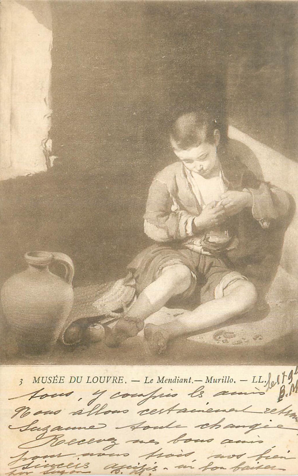CPA Musee du Louvre Le Mendiant Murillo