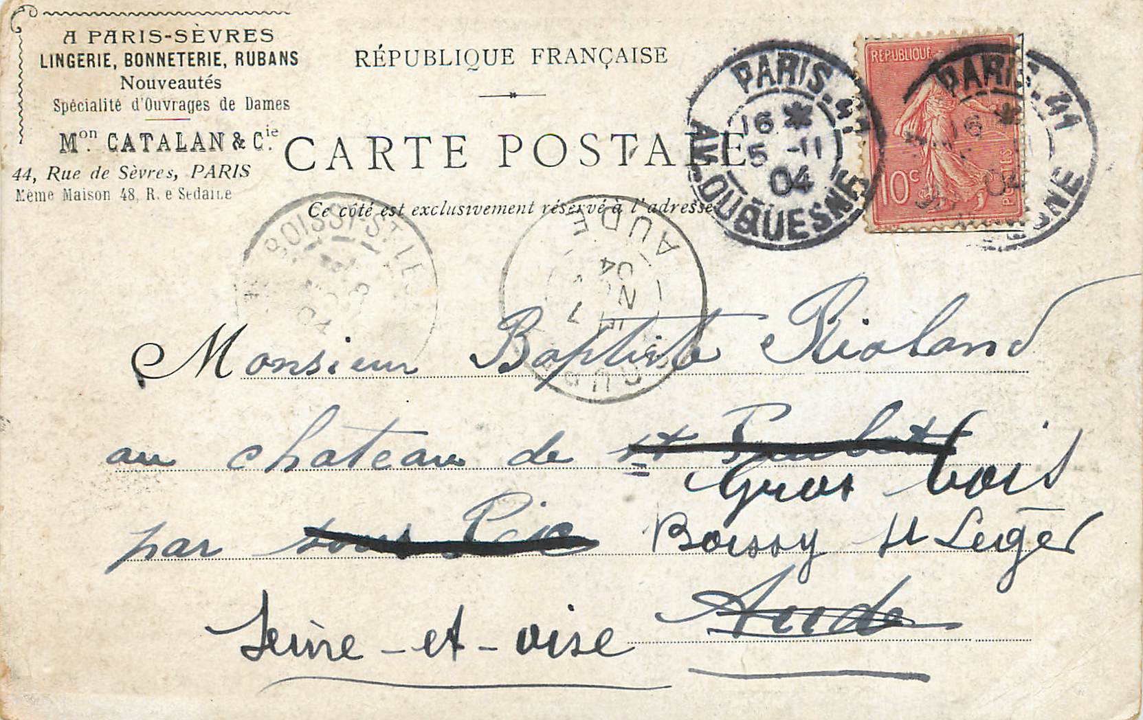 CPA Musee Luxembourg La Veillee par Andre Brouillet — Verso