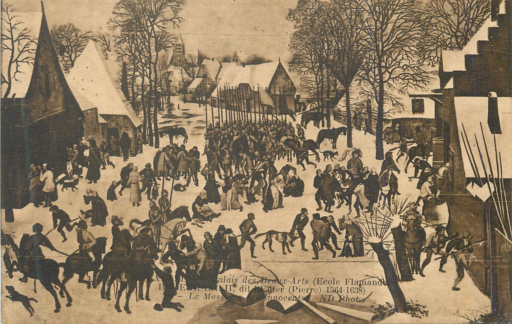CPA Palais des Beaux Arts (Ecole Flamande) Le massacre des innocents 