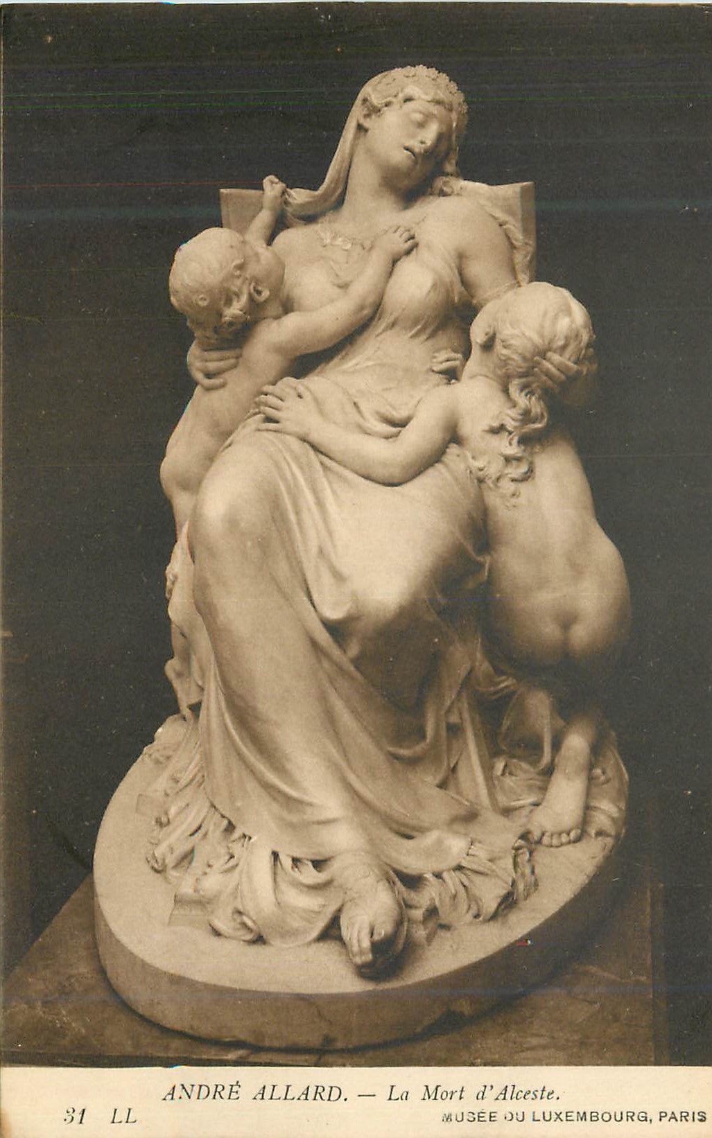 CPA Andre Allard La Mort d'Alceste Musee du Luxembourg Paris