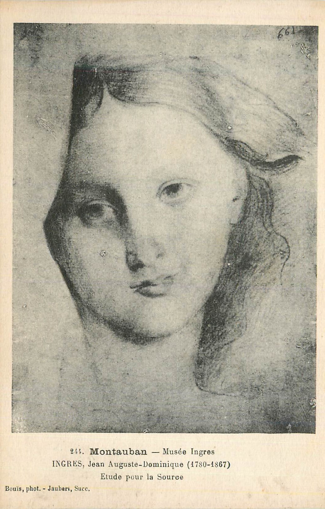 CPA Montauban Musee Ingres INgres Jean Auguste Dominique (1780 1867) Etude pour la Source
