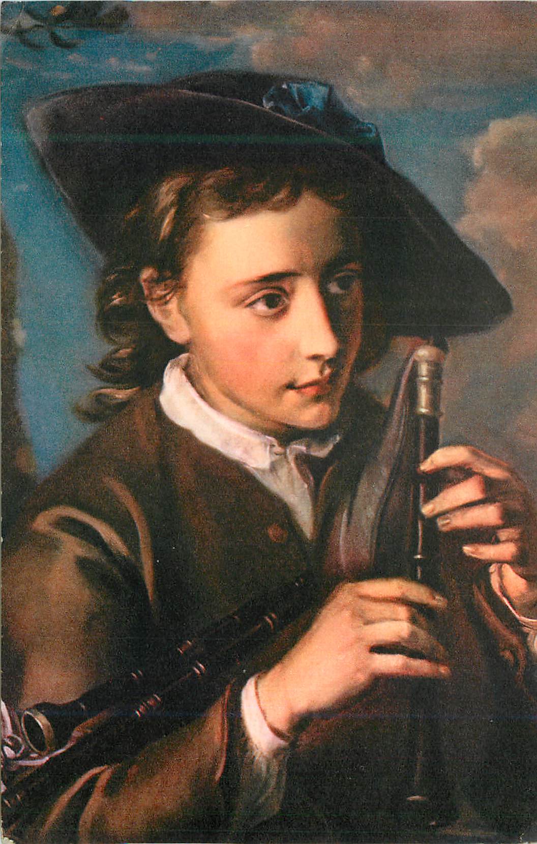 CPA Philippe Mericer Le Joueur de Cornemuse Musee de Strasbourg