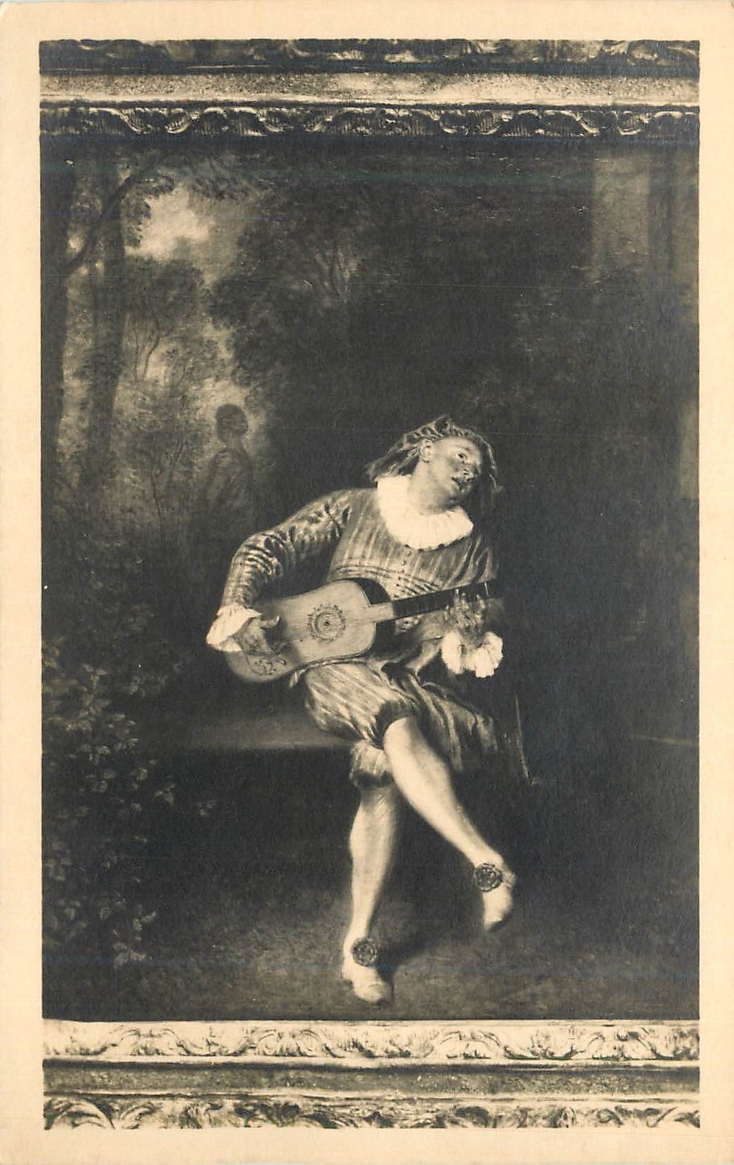 CPA J A Watteau Le Mezzetin Metropolitan Museum New York