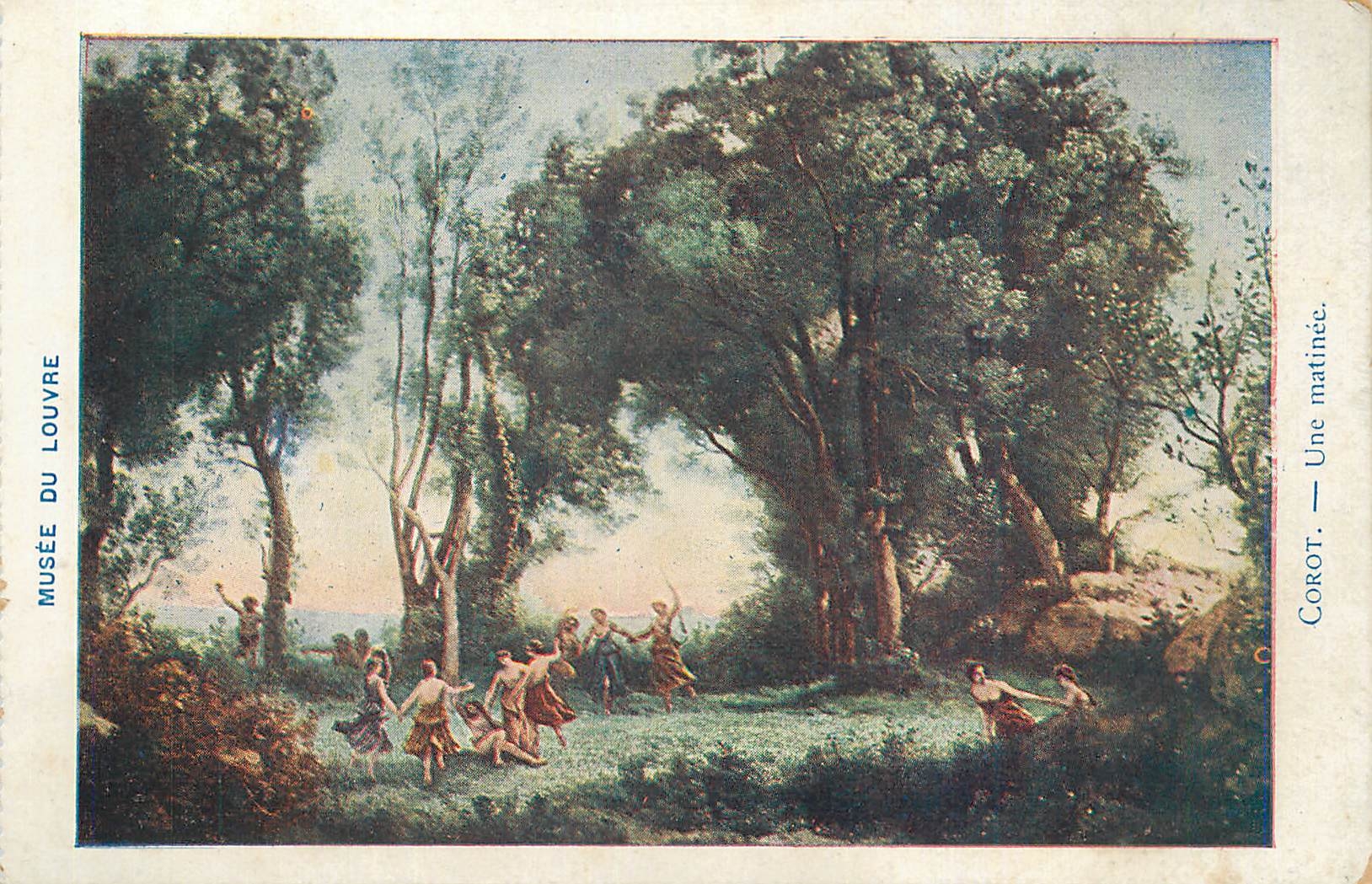 CPA Musee du Louvre Corot Une Matinee