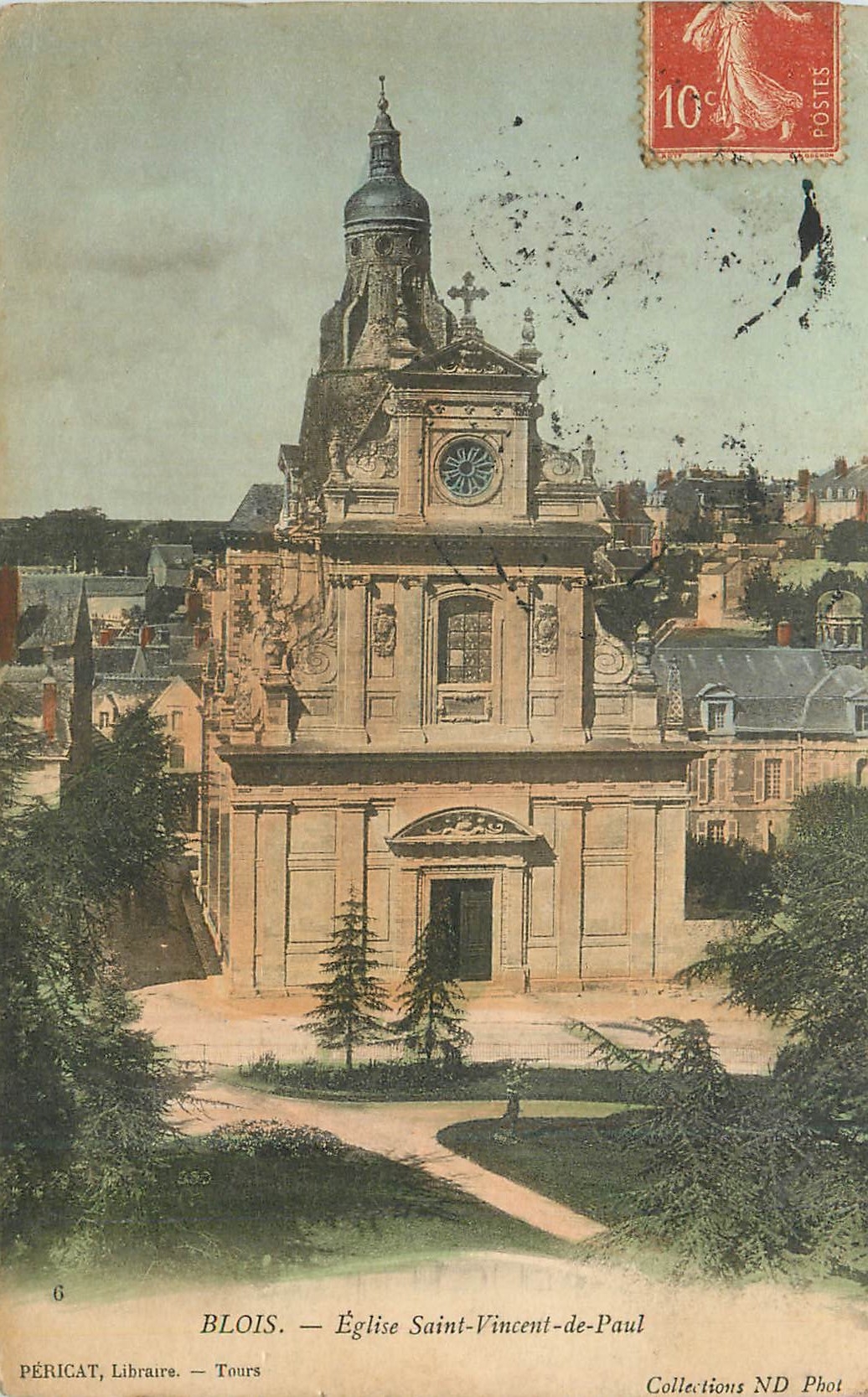 CPA Blois Eglise Saint Vincent de Paul