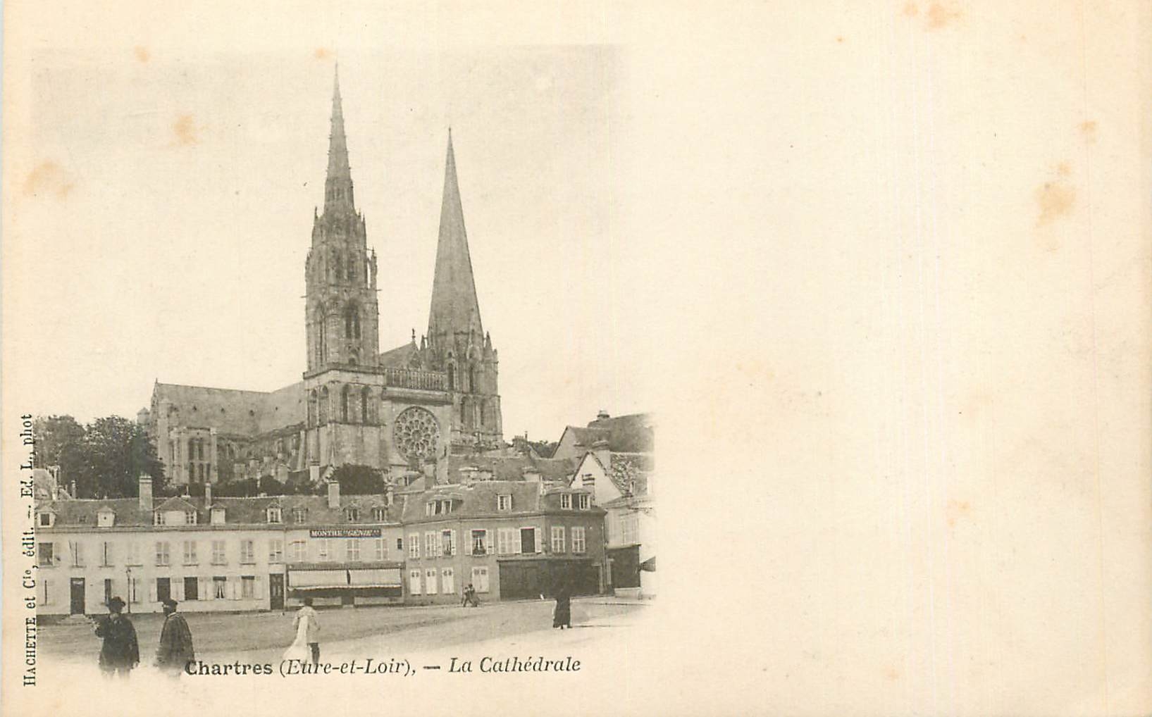 CPA Chartres (Eure et Loir) La Cathedrale (carte 1900)
