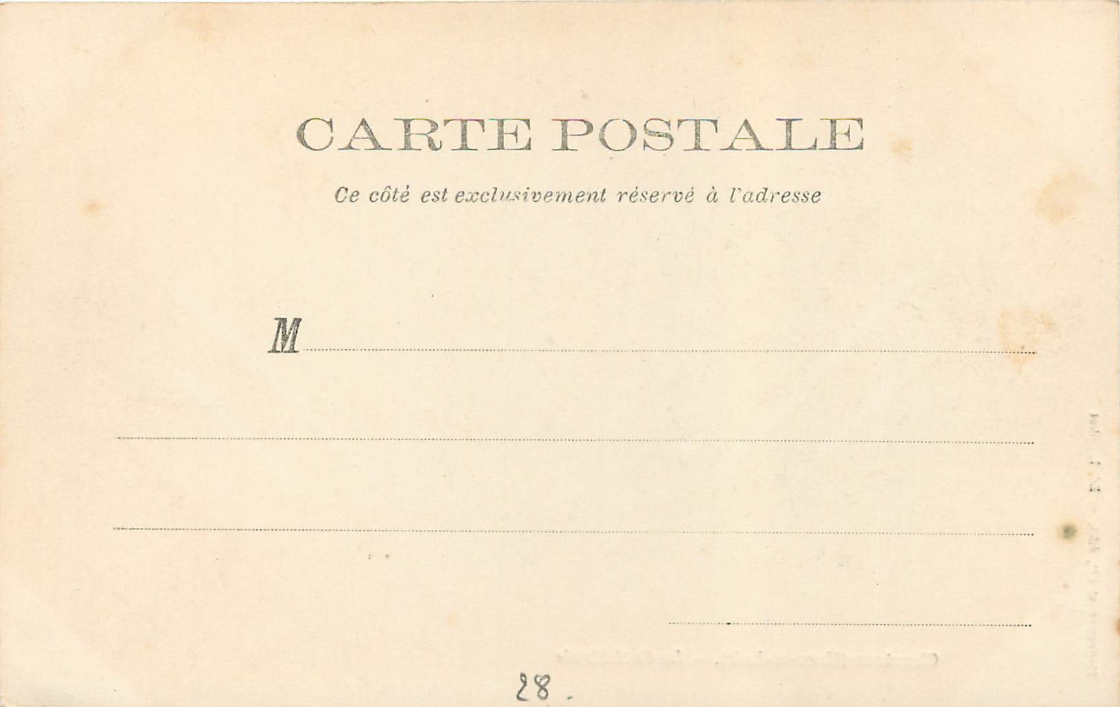 CPA Chartres (Eure et Loir) La Cathedrale (carte 1900) — Verso
